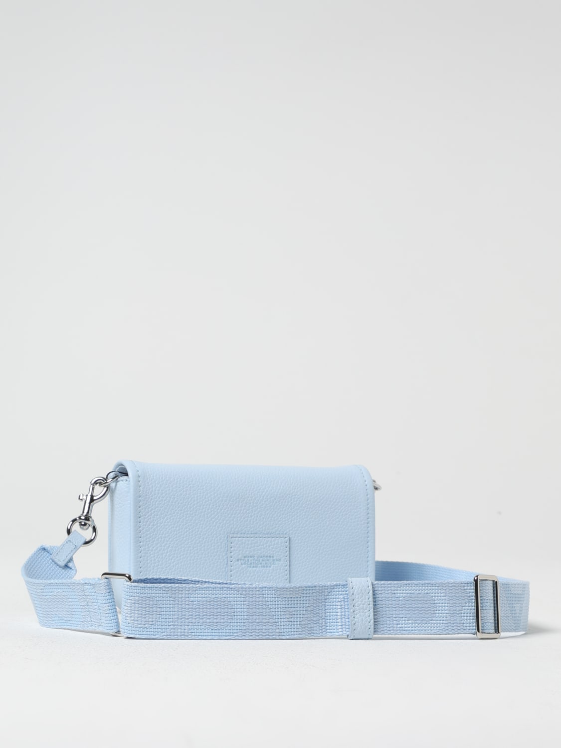 MARC JACOBS BORSA MINI: Borsa The Mini Bag Marc Jacobs in pelle a grana , Blue - Img 2
