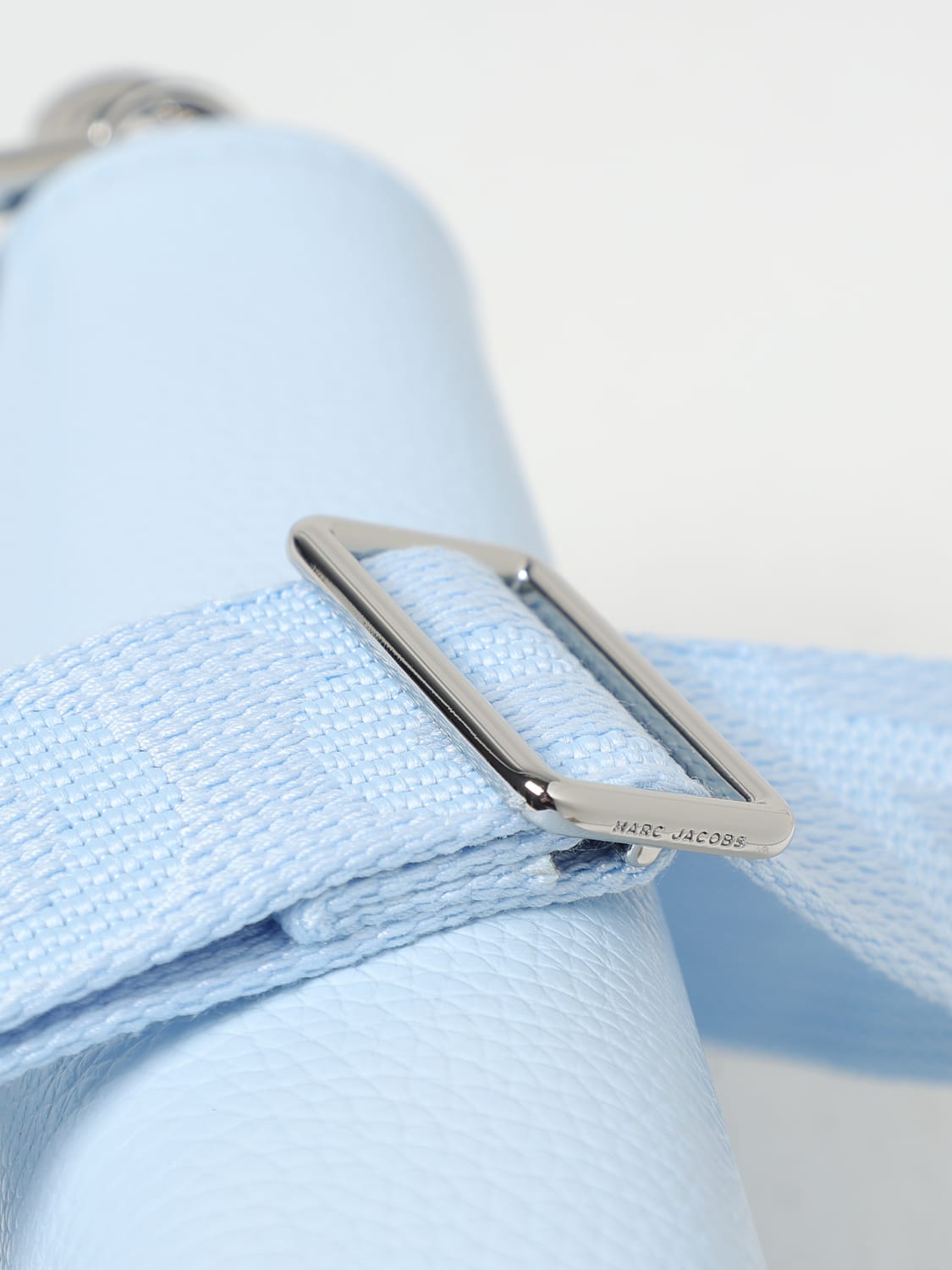 MARC JACOBS BORSA MINI: Borsa The Mini Bag Marc Jacobs in pelle a grana , Blue - Img 3