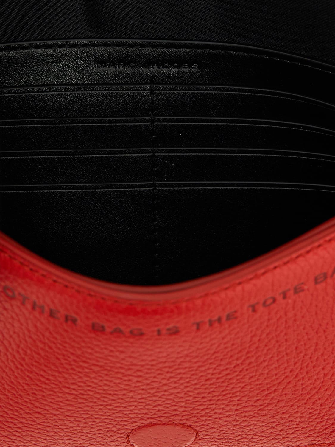 MARC JACOBS BORSA MINI: Borsa The Mini Bag Marc Jacobs in pelle a grana , Rosso - Img 4