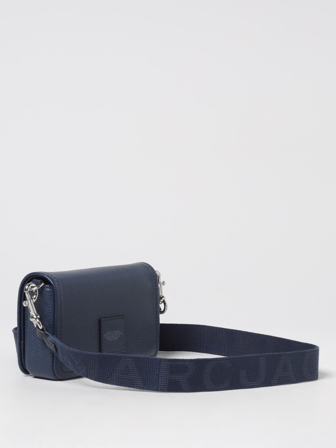MARC JACOBS BORSA MINI: Borsa The Mini Bag Marc Jacobs in pelle a grana , Blue 1 - Img 2