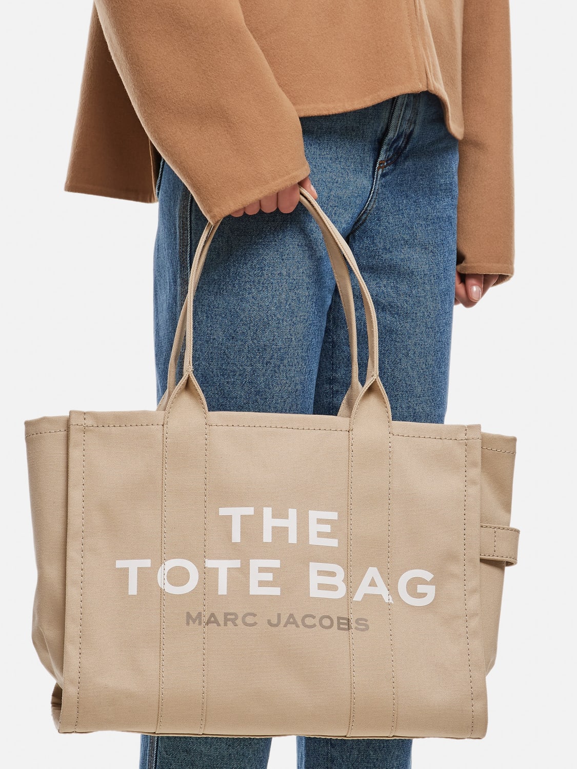 MARC JACOBS BORSA TOTE: Borsa The Tote Bag Marc Jacobs in canvas , Beige - Img 5