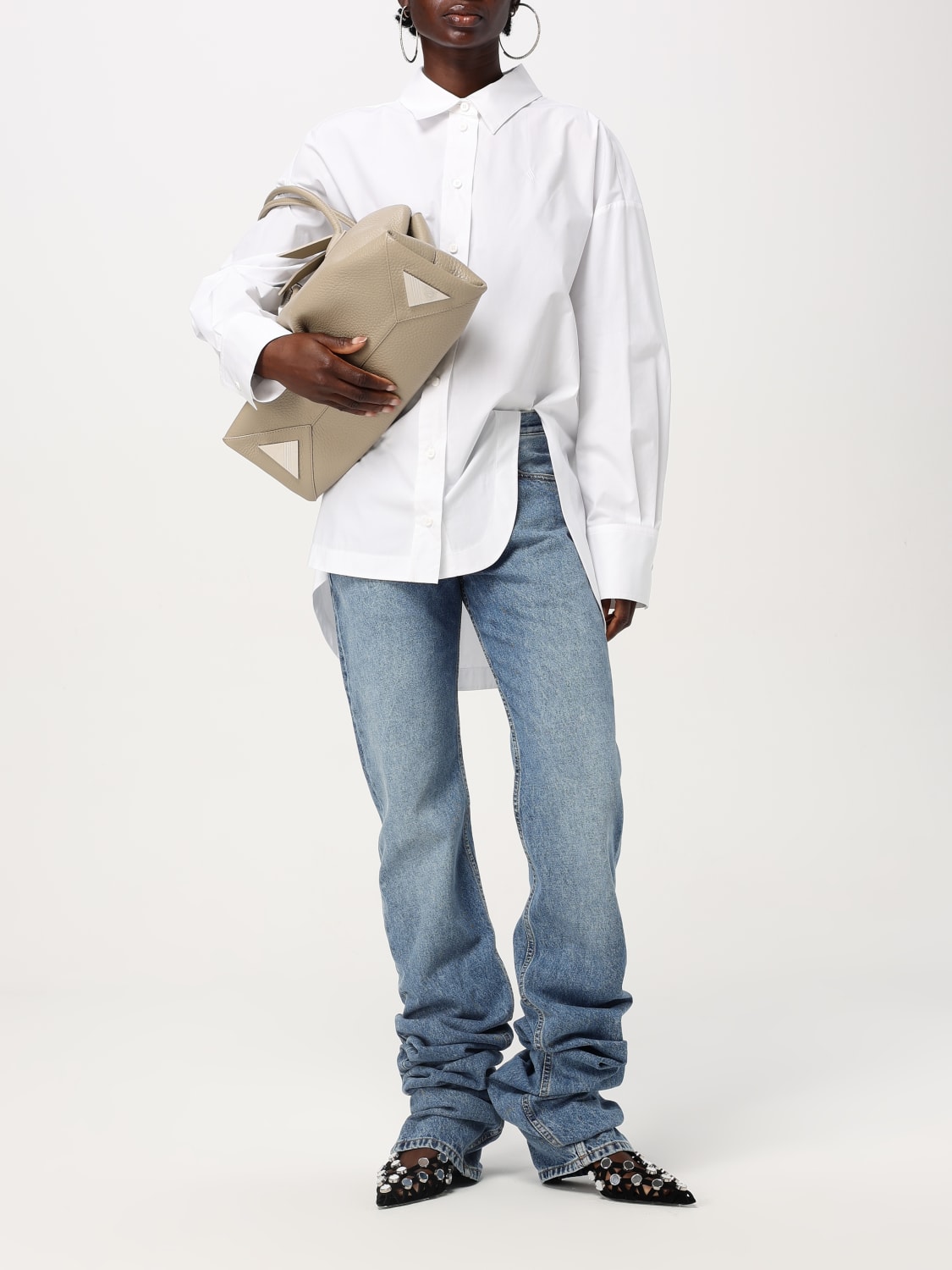 THE ATTICO SCHULTERTASCHE: Schultertasche damen The Attico, Earth - Img 2