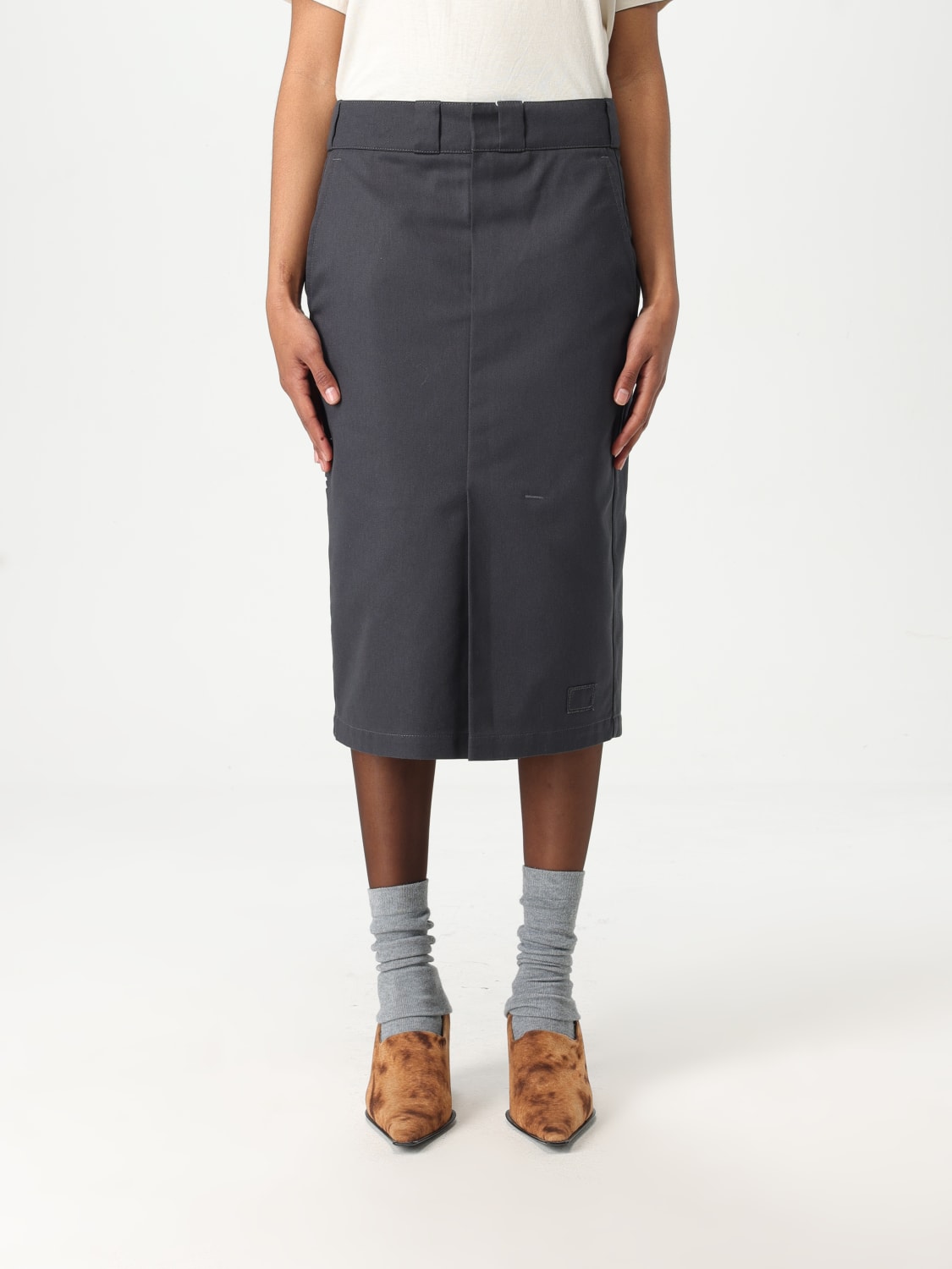 MAISON MARGIELA GONNA: Gonna in misto cotone Maison Margiela, Antracite - Img 1