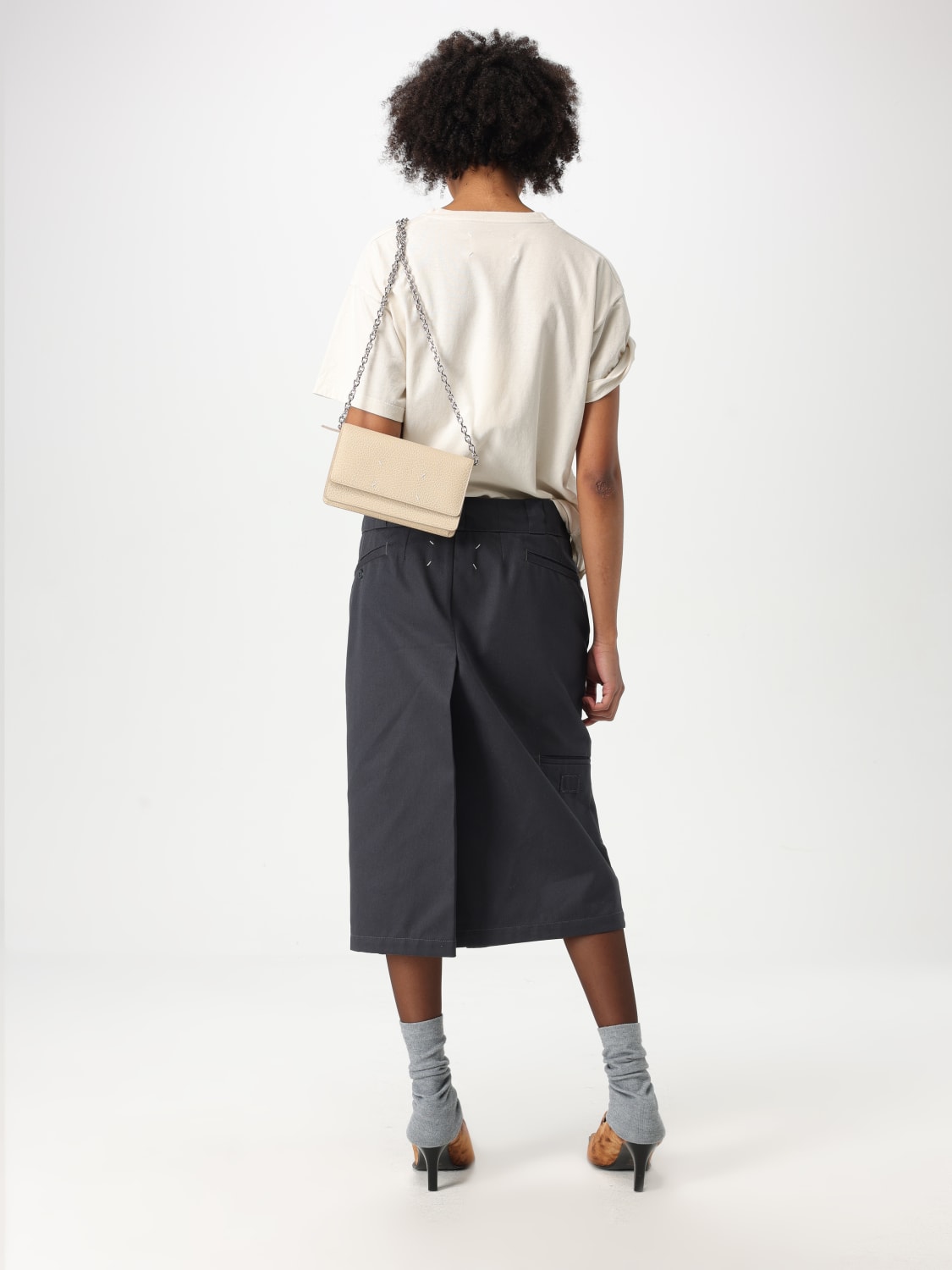 MAISON MARGIELA GONNA: Gonna in misto cotone Maison Margiela, Antracite - Img 2