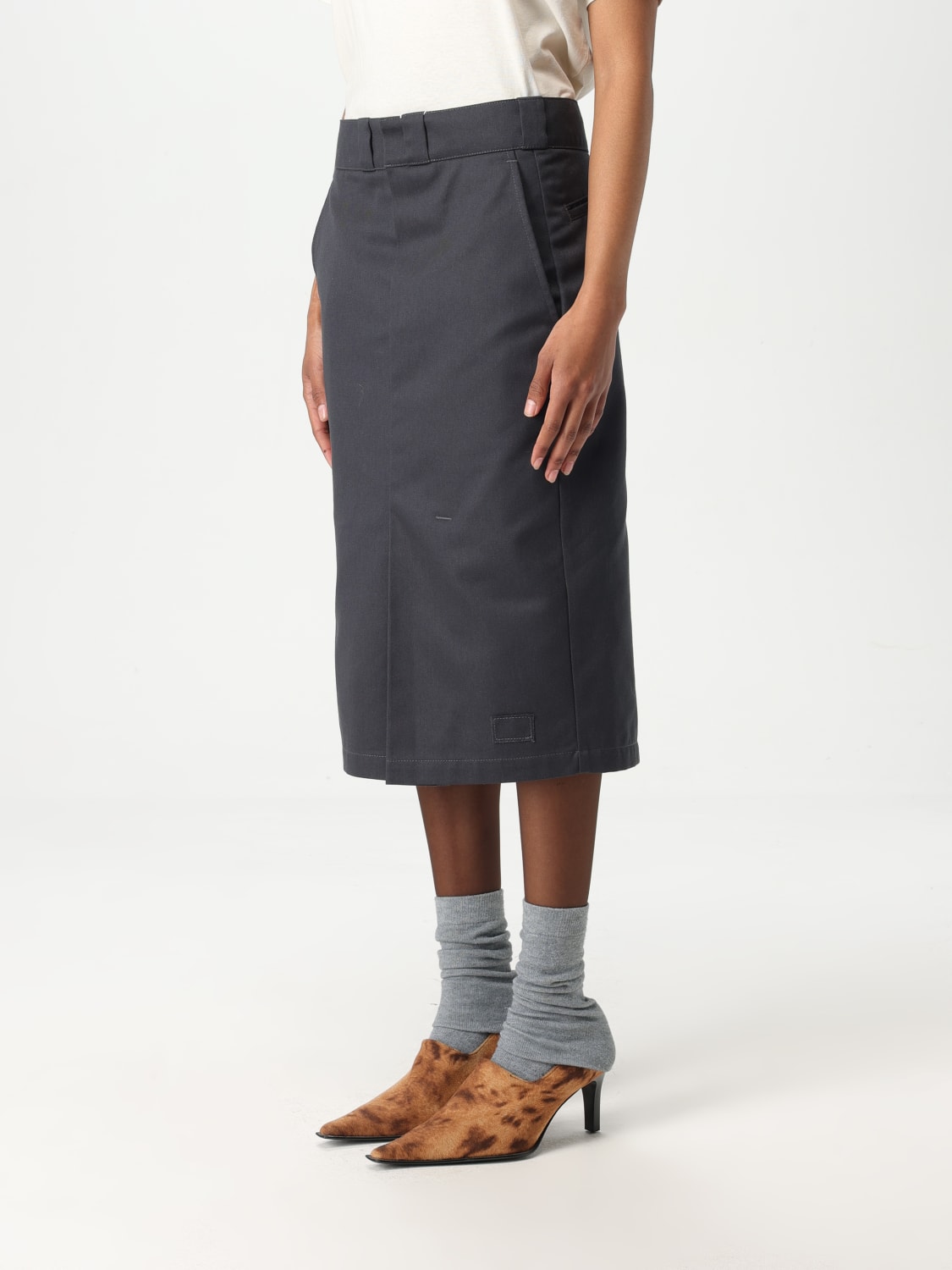 MAISON MARGIELA GONNA: Gonna in misto cotone Maison Margiela, Antracite - Img 4