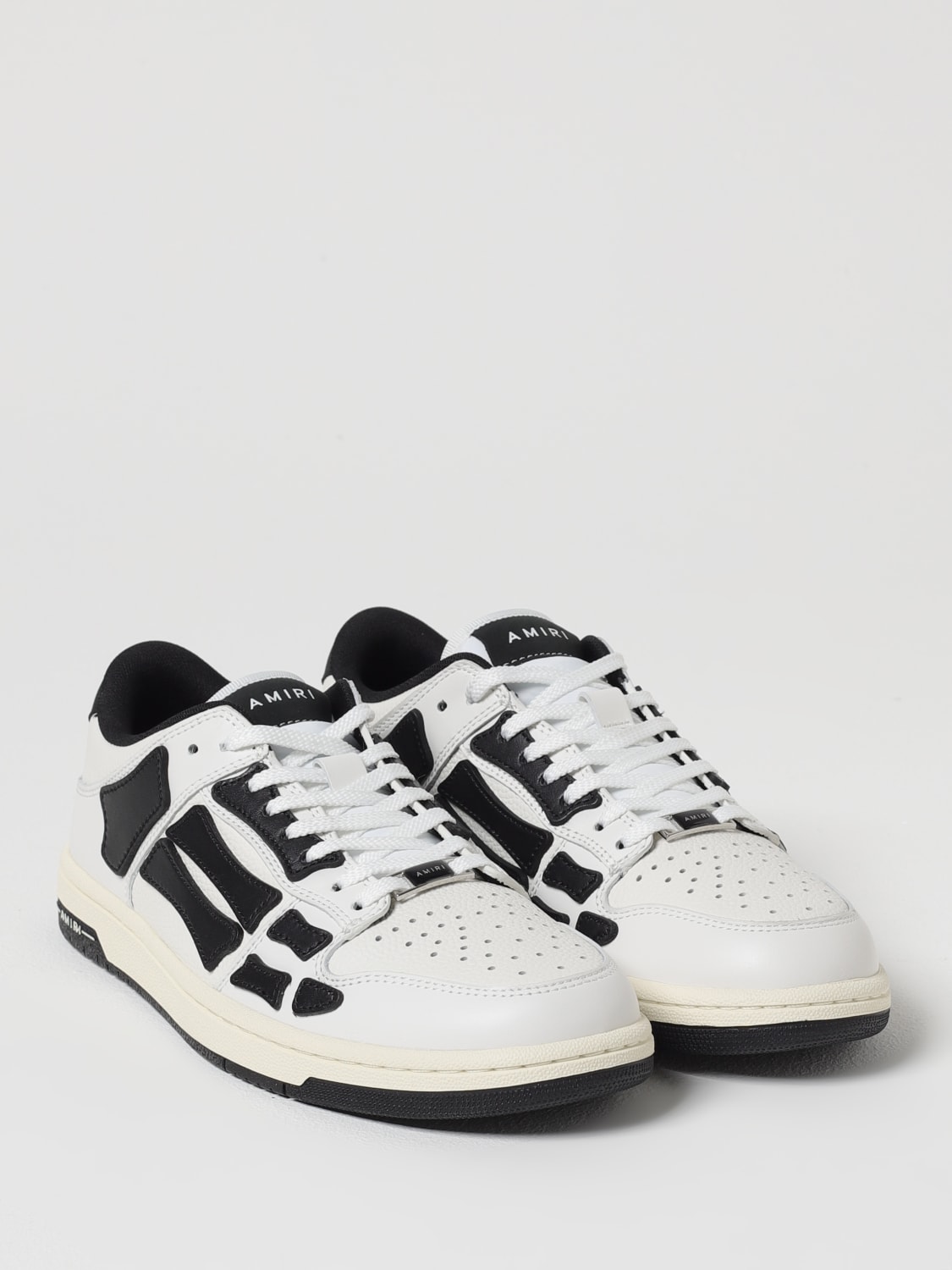 AMIRI SNEAKERS: Sneakers Skel Top Amiri in pelle , Bianco - Img 2