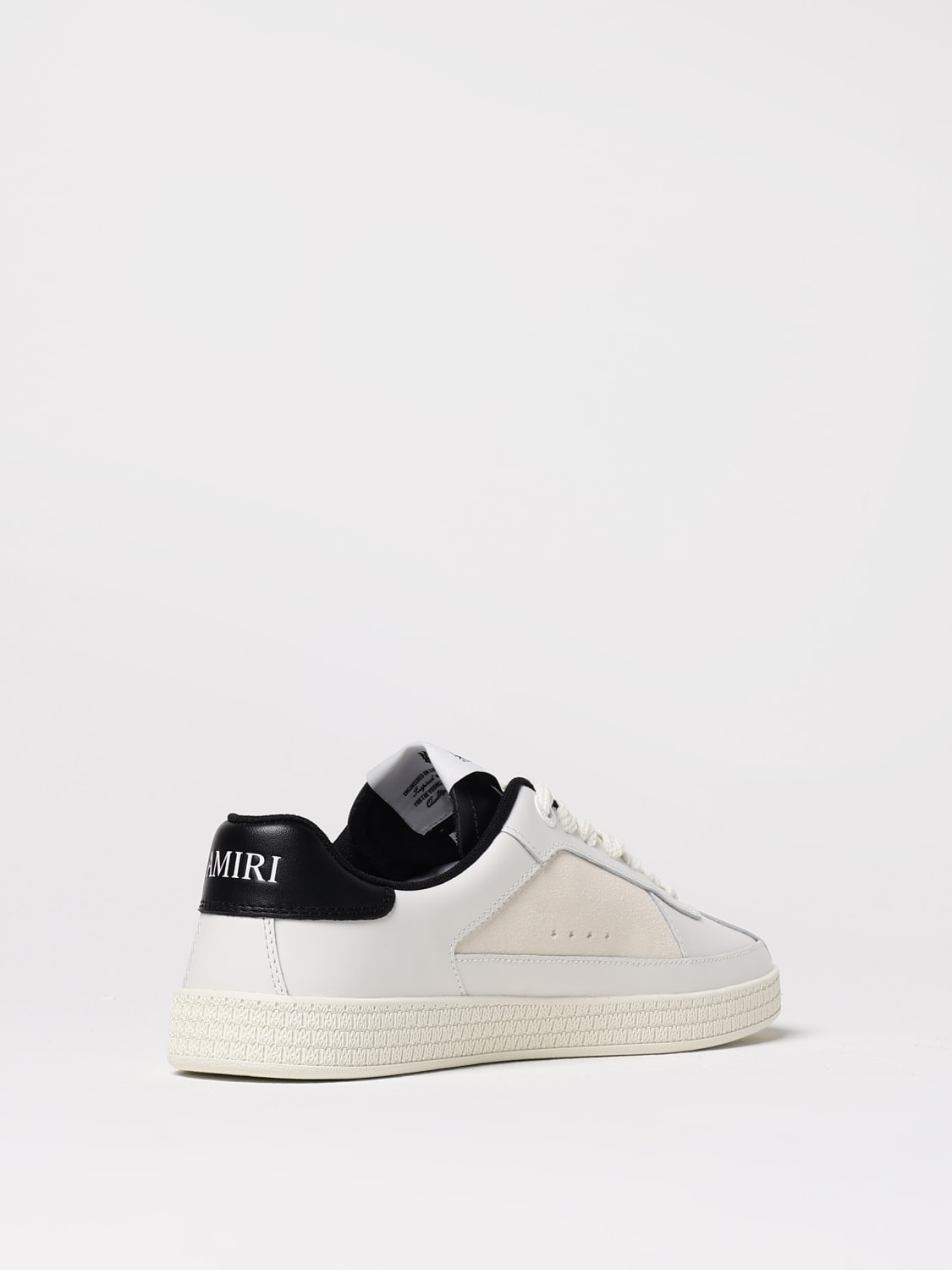 スニーカー AMIRI SNEAKER (AMFOSR1090) AMIRI Pacific sneakers black and white with Stars | TheDoubleF