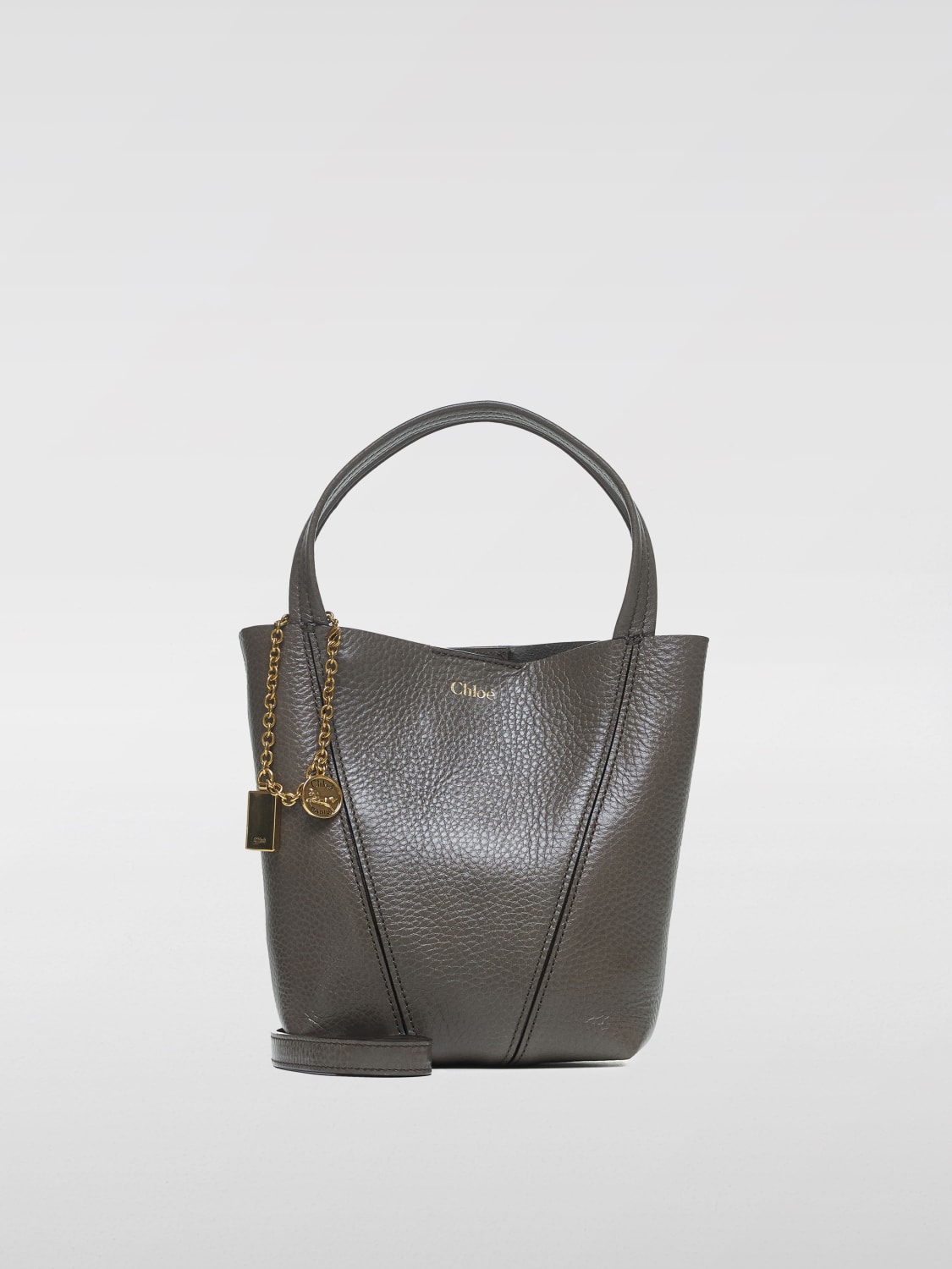 CHLOÉ MINI SAC: Sac porté épaule femme ChloÉ, Gris - Img 1