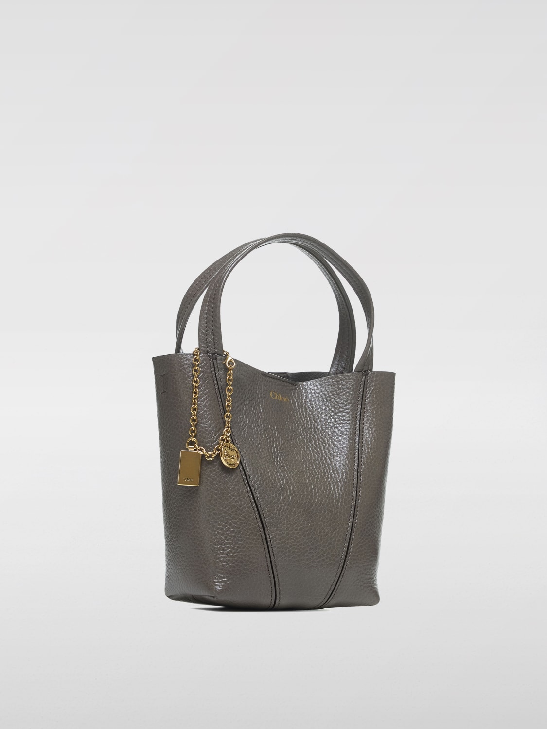CHLOÉ MINI SAC: Sac porté épaule femme ChloÉ, Gris - Img 4
