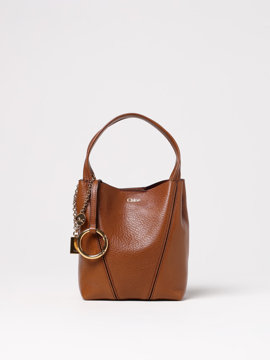 CHLOÉ: Shoulder bag woman - Brown | Chloé mini bag