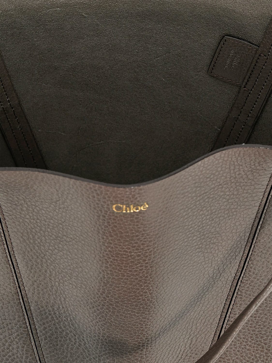 CHLOÉ SAC PORTÉ ÉPAULE: Sac porté épaule femme ChloÉ, Gris - Img 4