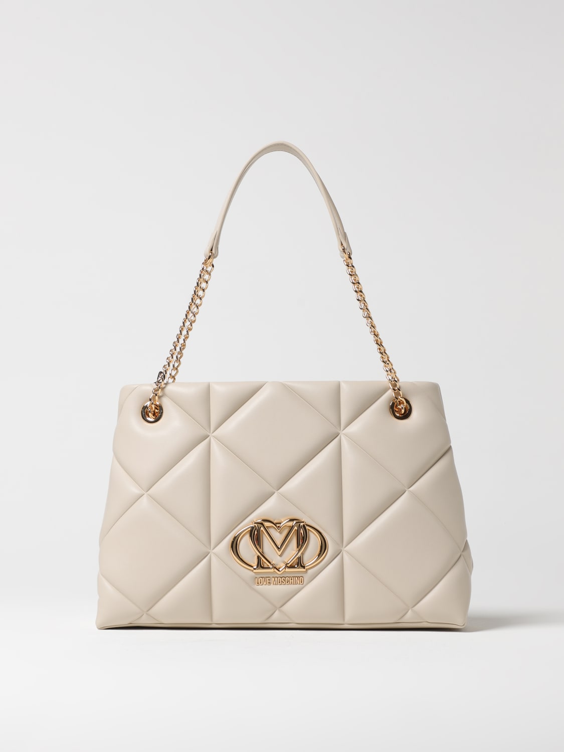 LOVE MOSCHINO SHOULDER BAG: Handbag woman Love Moschino, Ivory - Img 1