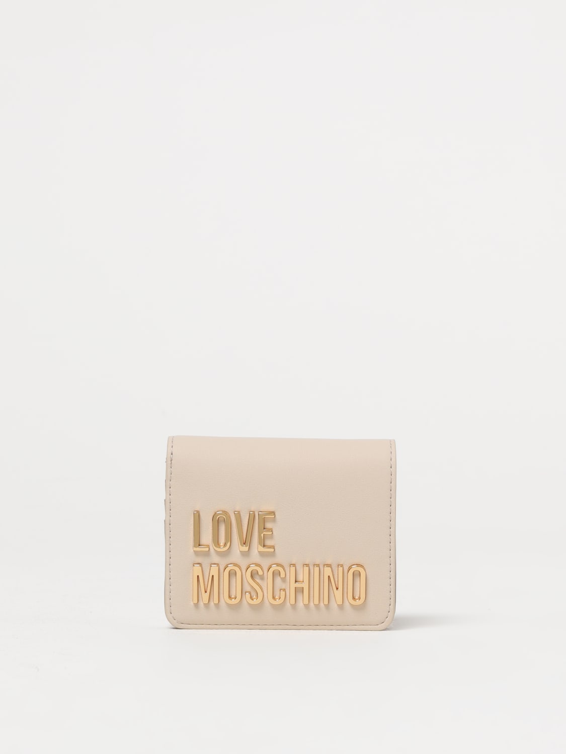LOVE MOSCHINO PORTAFOGLIO: Portafoglio Love Moschino in pelle sintetica , Avorio - Img 1