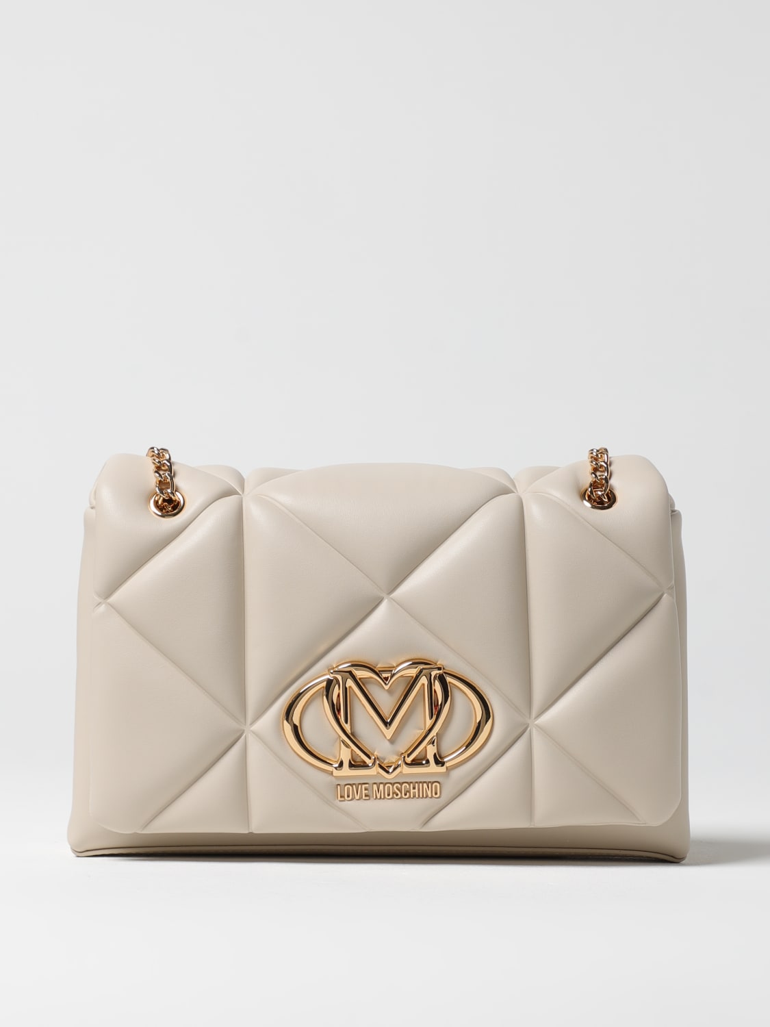 LOVE MOSCHINO SHOULDER BAG: Handbag woman Love Moschino, Ivory - Img 1