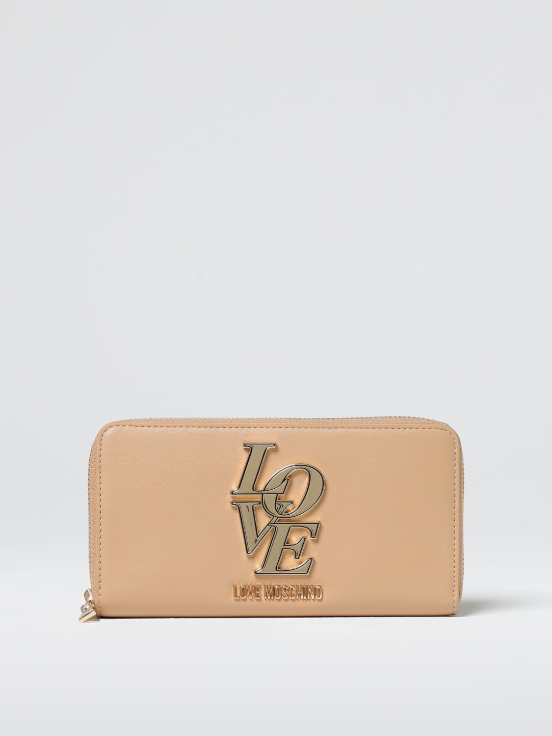 LOVE MOSCHINO PORTAFOGLIO: Portafoglio Love Moschino in pelle sintetica , Sabbia - Img 1