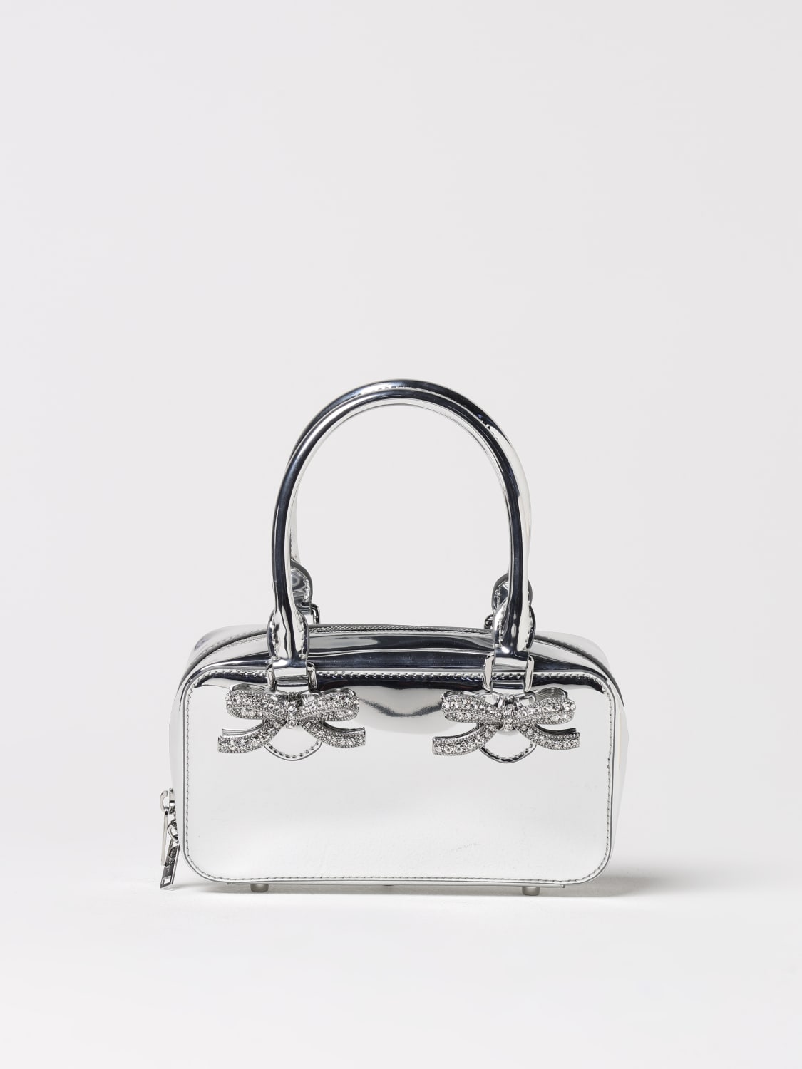 トートバッグ SELF PORTRAIT Women Messenger Bags RS25301SLSILVER Silver Self Portrait Mini Bag - Silver - Women | RS25301SLSILVER