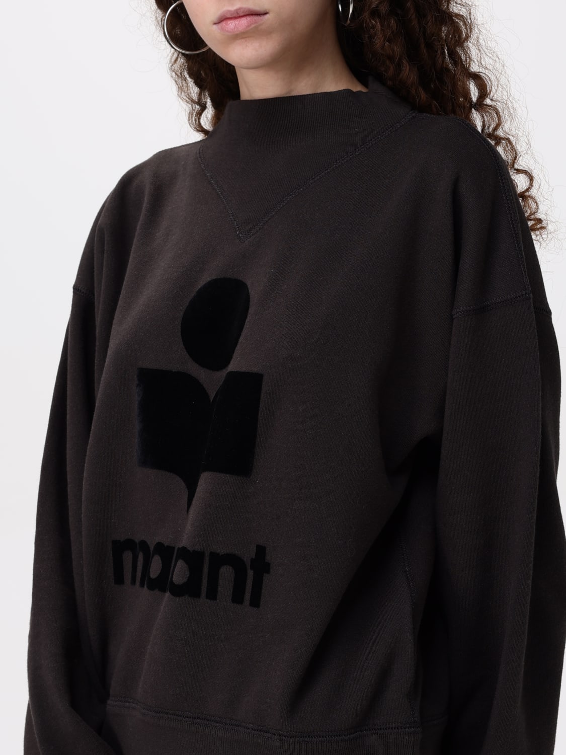 ISABEL MARANT ETOILE 卫衣: 卫衣 女士 Isabel Marant Etoile, 黑色 - Img 4