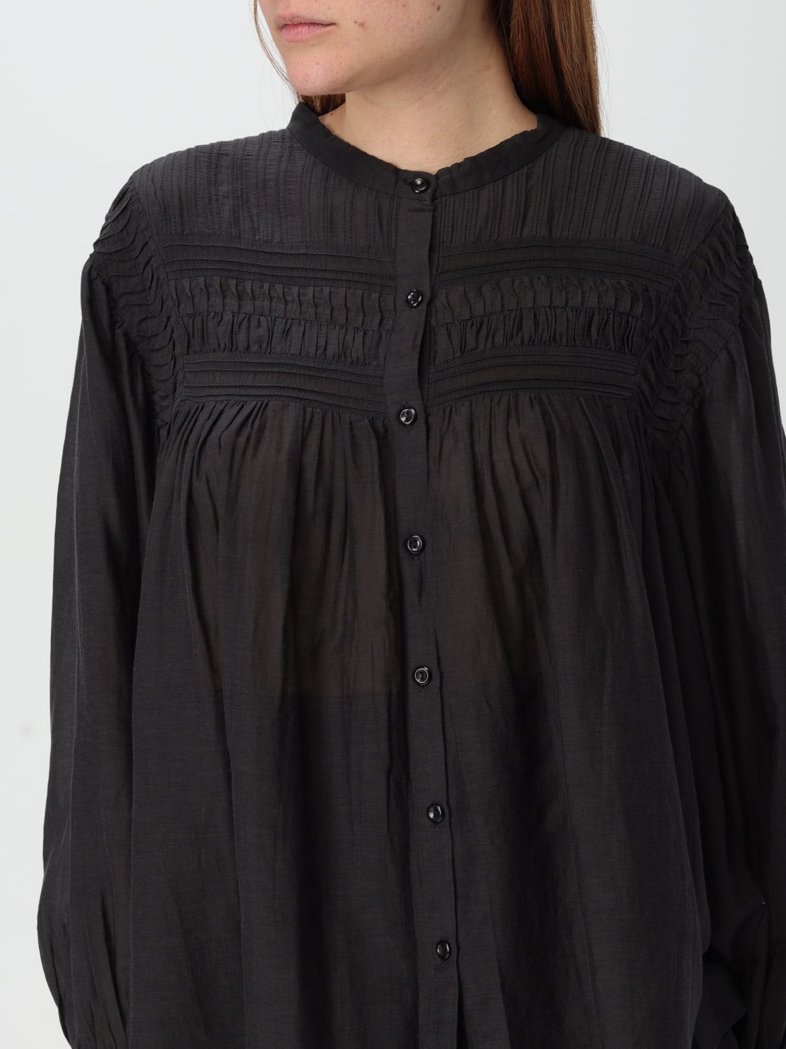 ISABEL MARANT ETOILE CAMICIA: Camicia Isabel Marant Etoile in cotone , Nero - Img 4