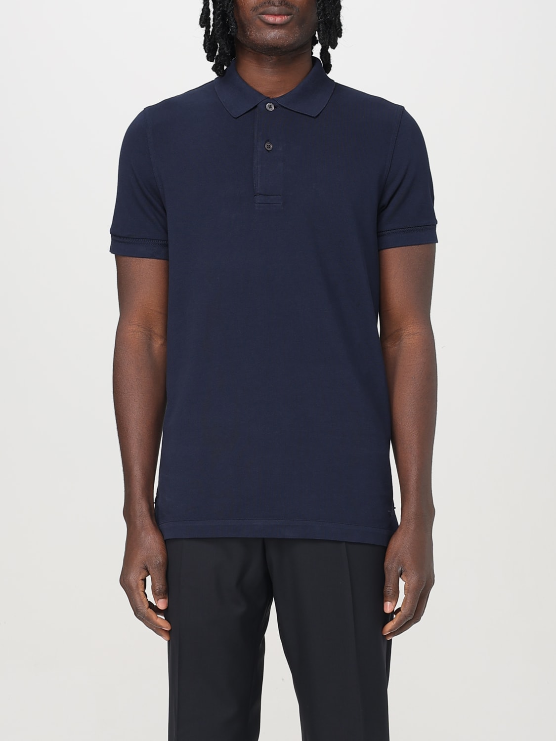 TOM FORD POLO SHIRT: Polo shirt men Tom Ford, Blue - Img 1