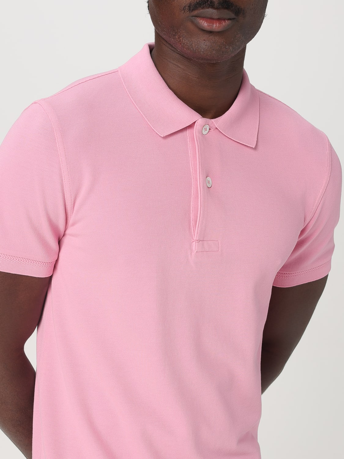 TOM FORD POLO SHIRT: Polo shirt men Tom Ford, Pink - Img 5