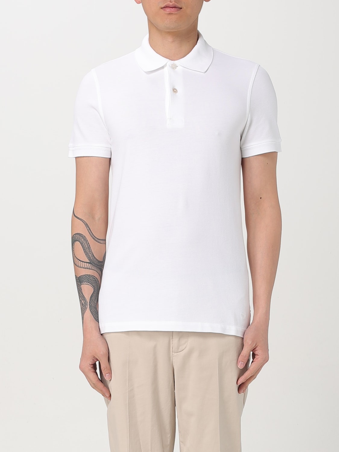 TOM FORD POLO SHIRT: Polo shirt men Tom Ford, Beige - Img 1