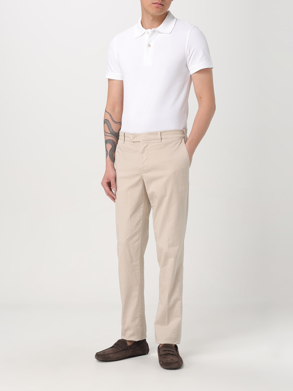 TOM FORD POLO SHIRT: Polo shirt men Tom Ford, Beige - Img 2
