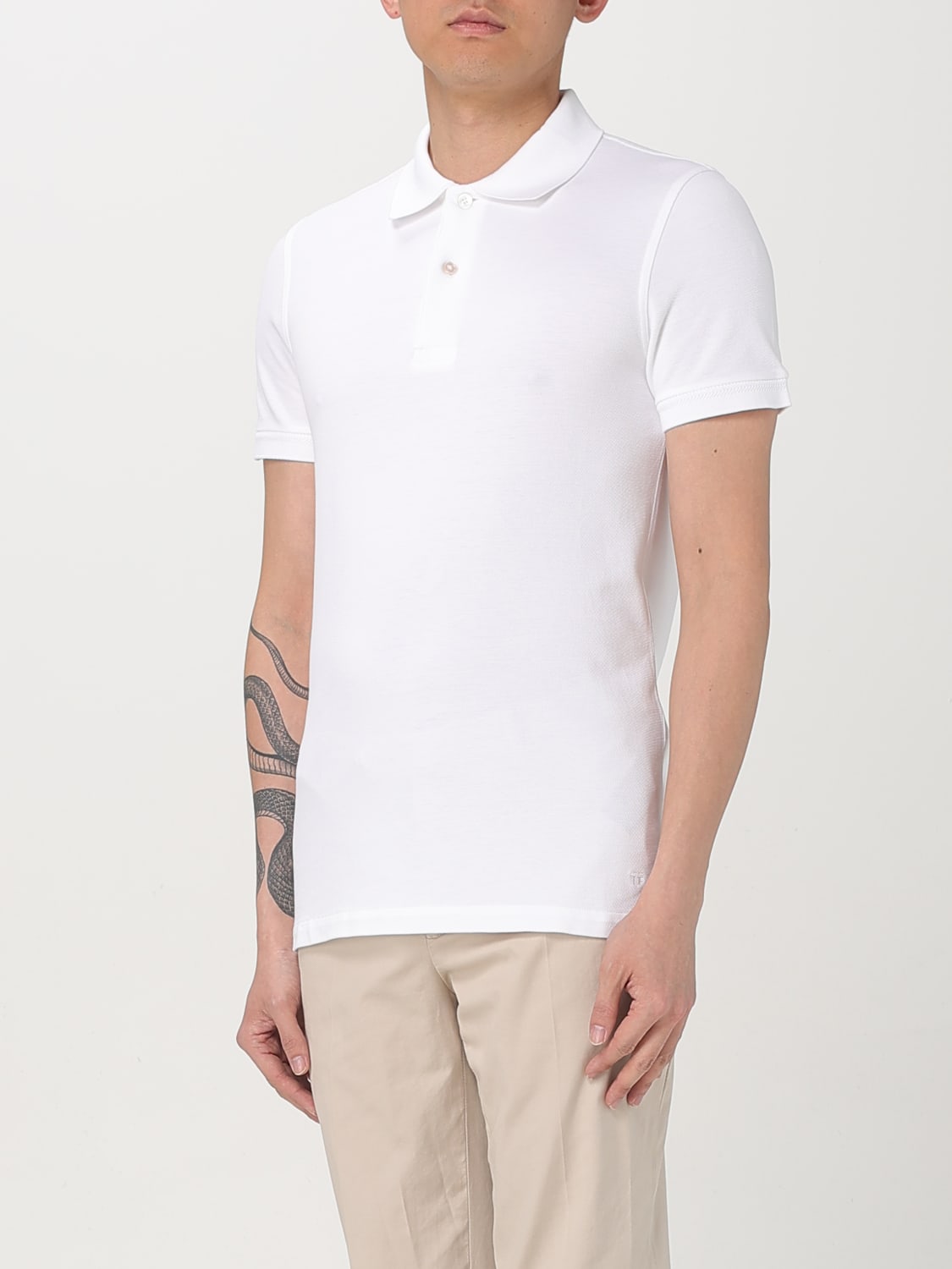 TOM FORD POLO SHIRT: Polo shirt men Tom Ford, Beige - Img 4