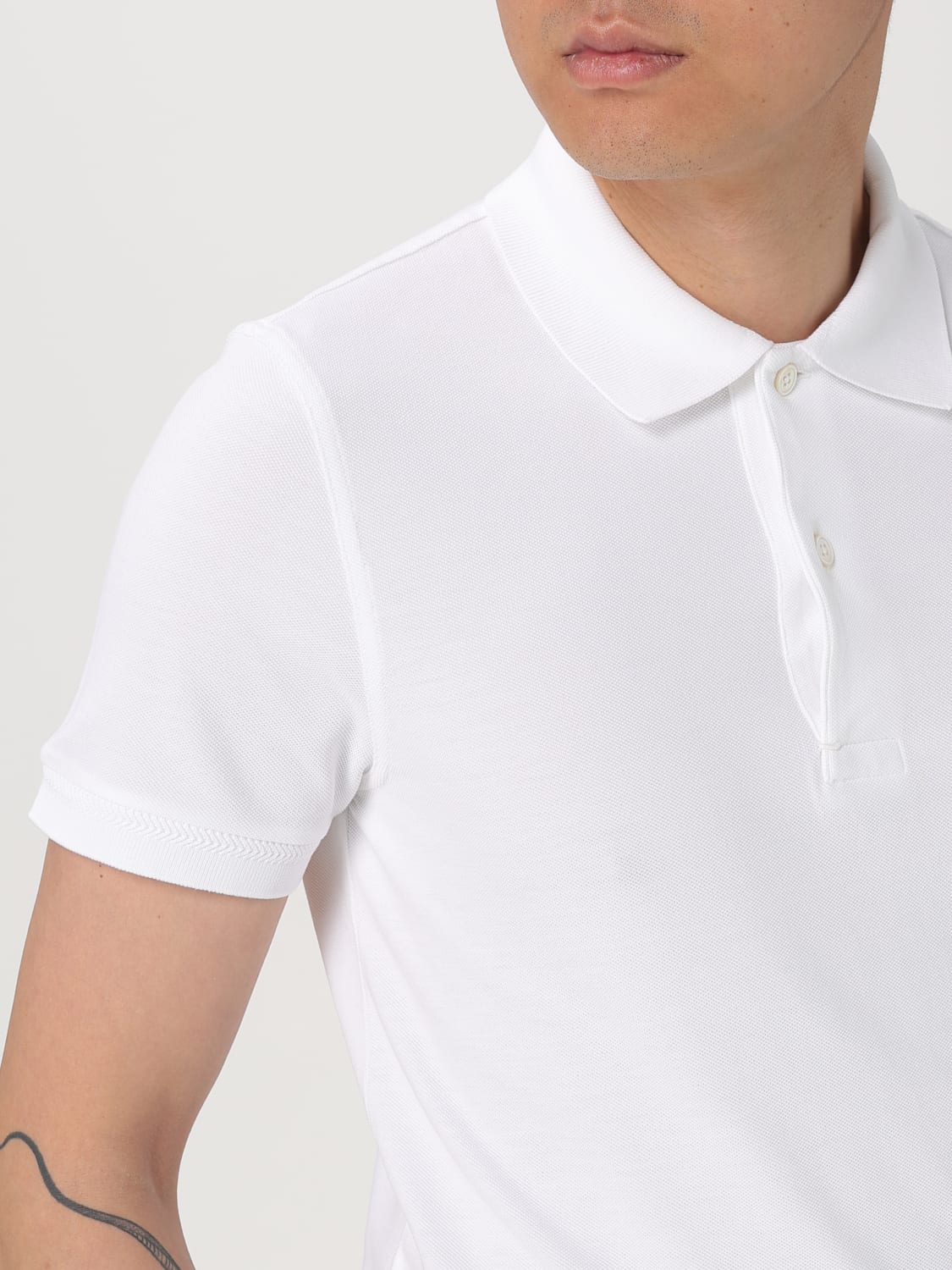 TOM FORD POLO SHIRT: Polo shirt men Tom Ford, Beige - Img 5