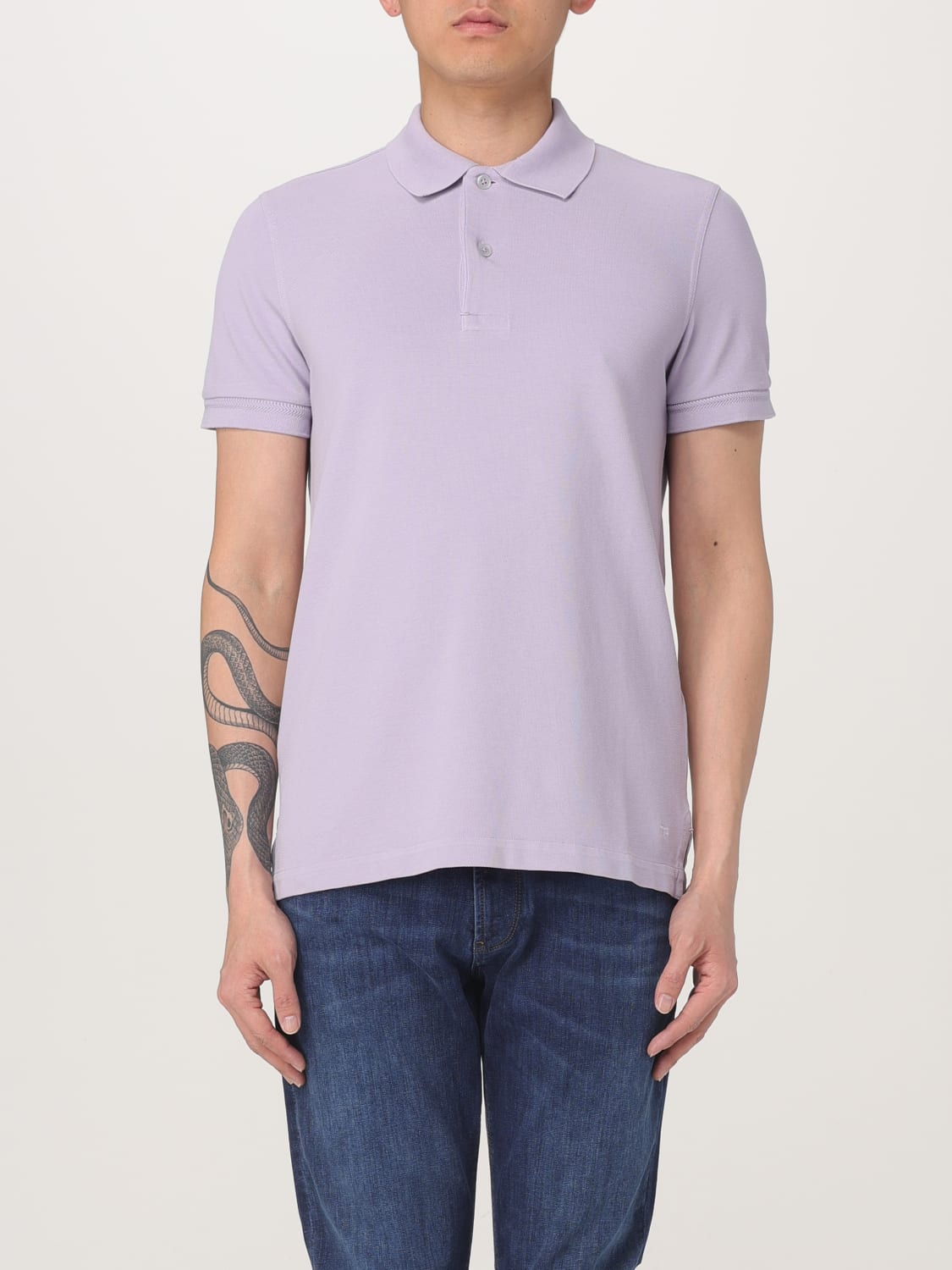 TOM FORD POLO SHIRT: Polo shirt men Tom Ford, Lilac - Img 1