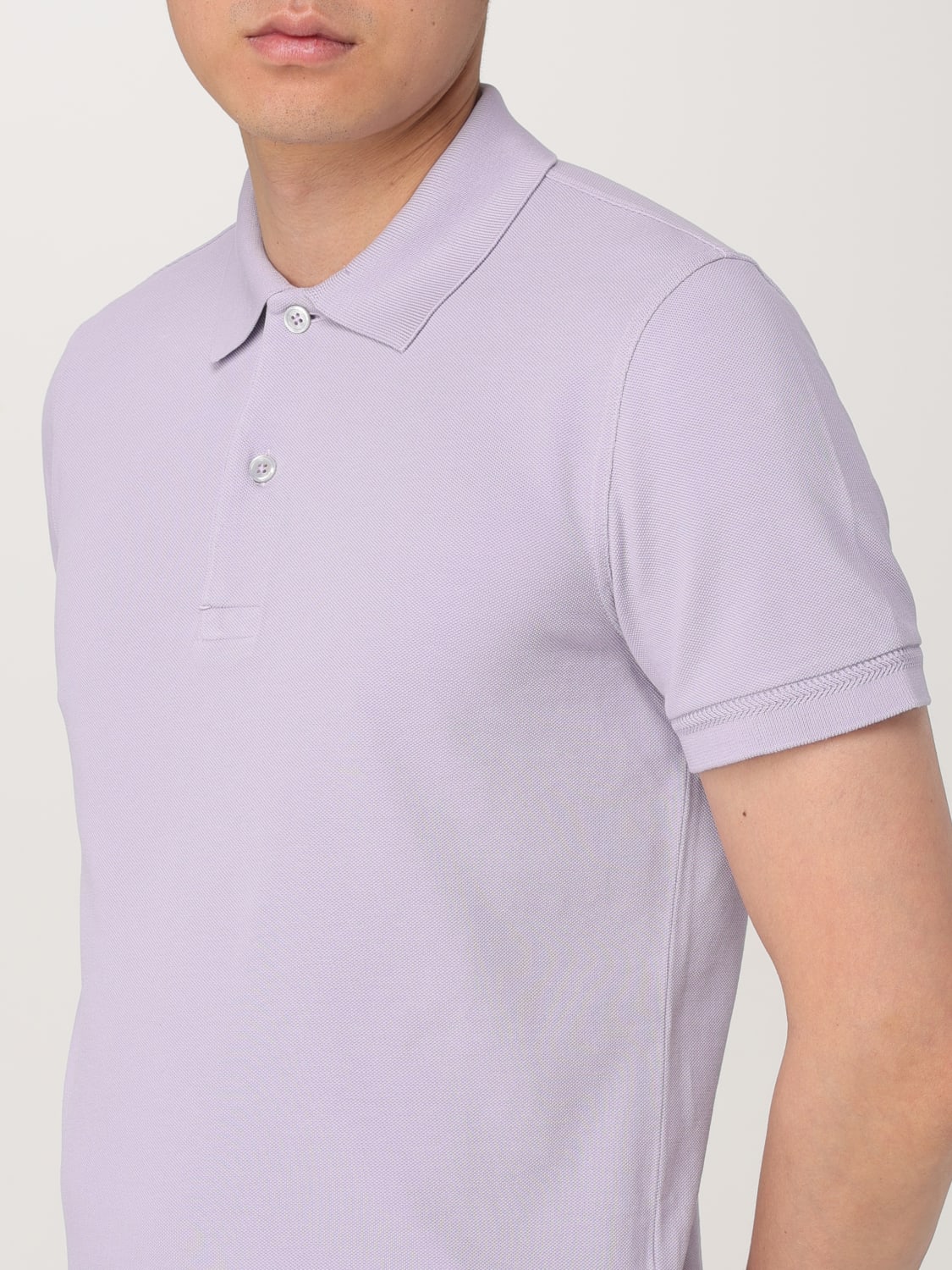 TOM FORD POLO SHIRT: Polo shirt men Tom Ford, Lilac - Img 3
