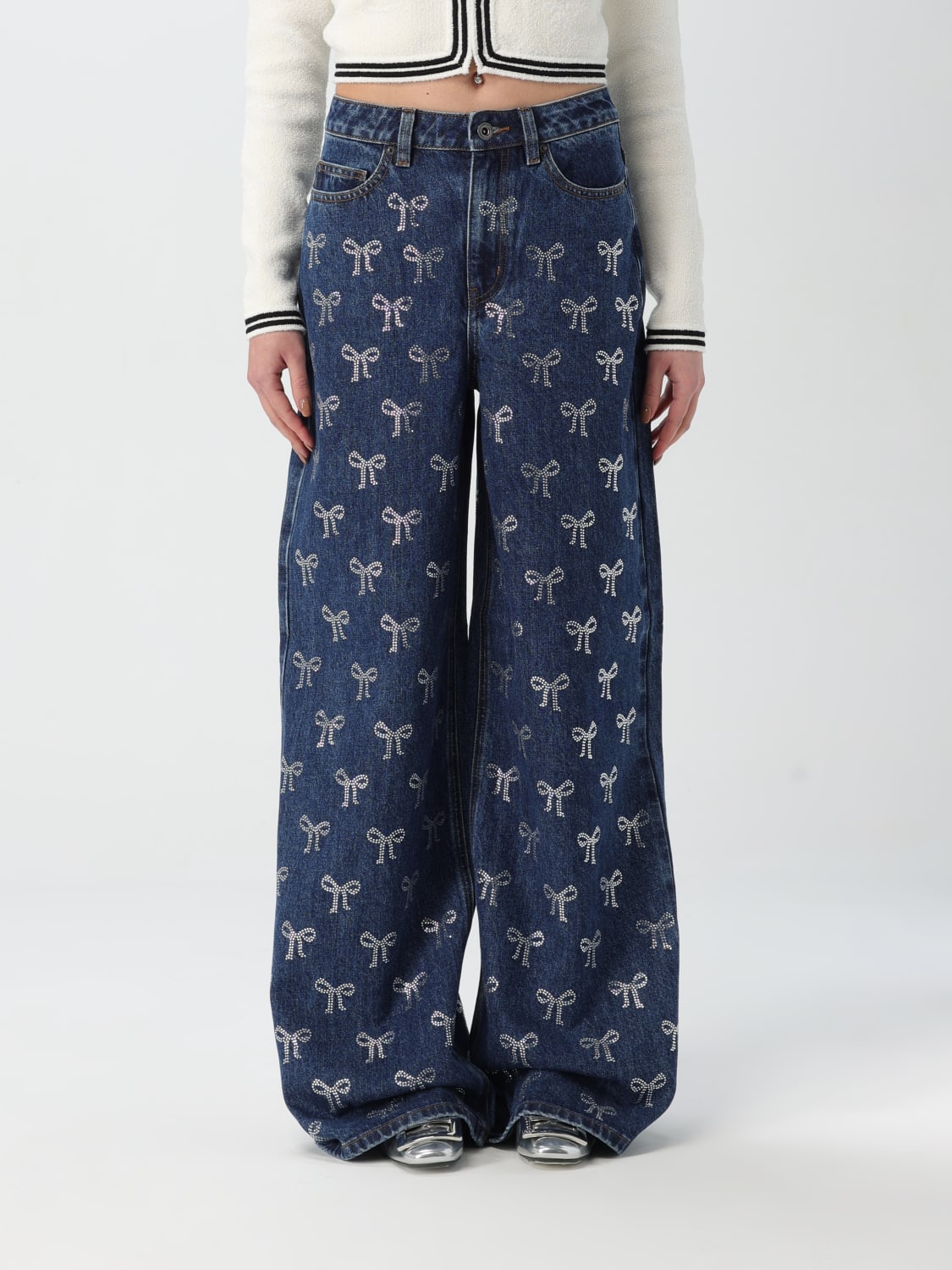 デニム・ジーパン SELF PORTRAIT Women Denim Pants 91023 RS25812PBL 89168 BLUE SELF-PORTRAIT: Jeans women - Blue | Self-Portrait jeans