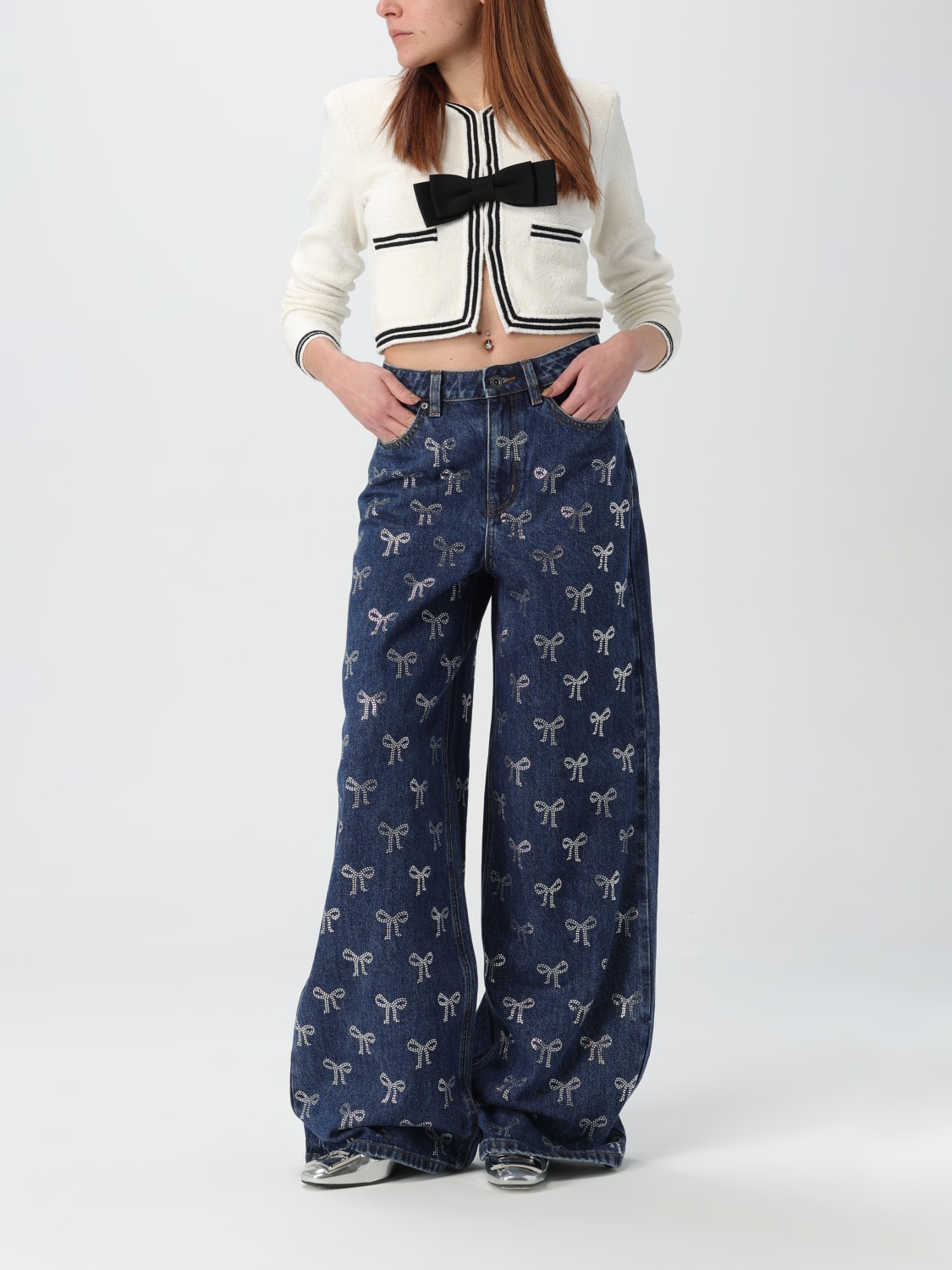 デニム・ジーパン SELF-PORTRAIT Woman Jeans Blue RS25812PBL BLUE SELF-PORTRAIT: Jeans women - Blue | Self-Portrait jeans
