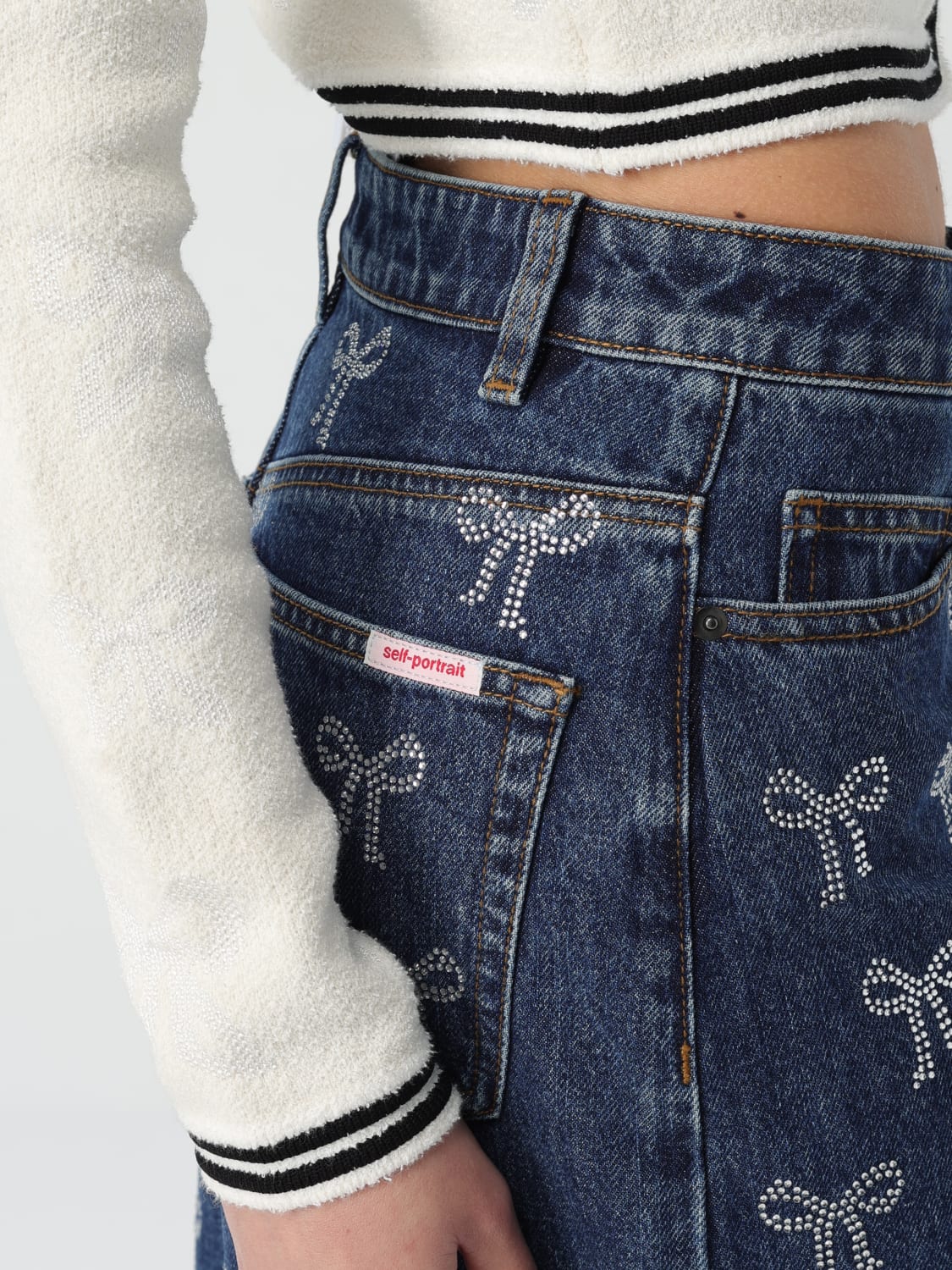 デニム・ジーパン SELF-PORTRAIT Woman Jeans Blue RS25812PBL BLUE SELF-PORTRAIT: Jeans women - Blue | Self-Portrait jeans