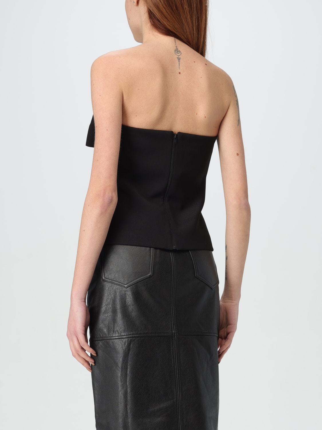 Tシャツ・カットソー SELF PORTRAIT Women Tunic Tops RS25121TAB Black SELF-PORTRAIT: Top woman - Black | Self-Portrait top