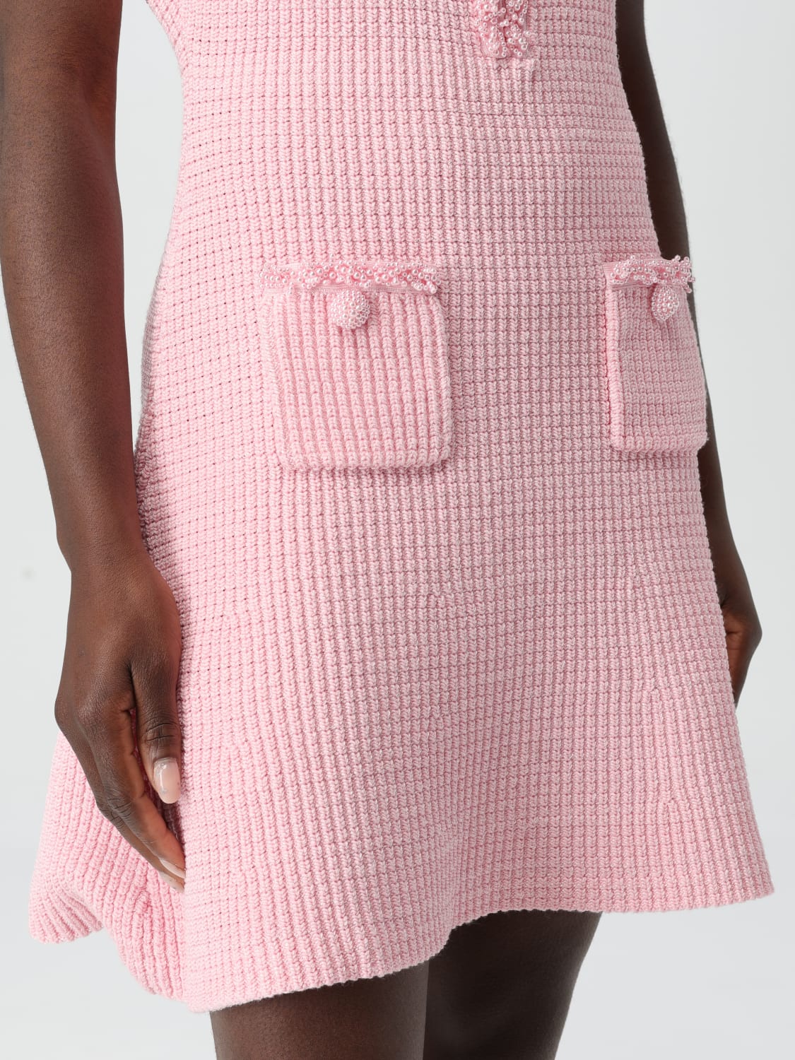 SELF-PORTRAIT: Dress woman - Pink | Self-Portrait dress