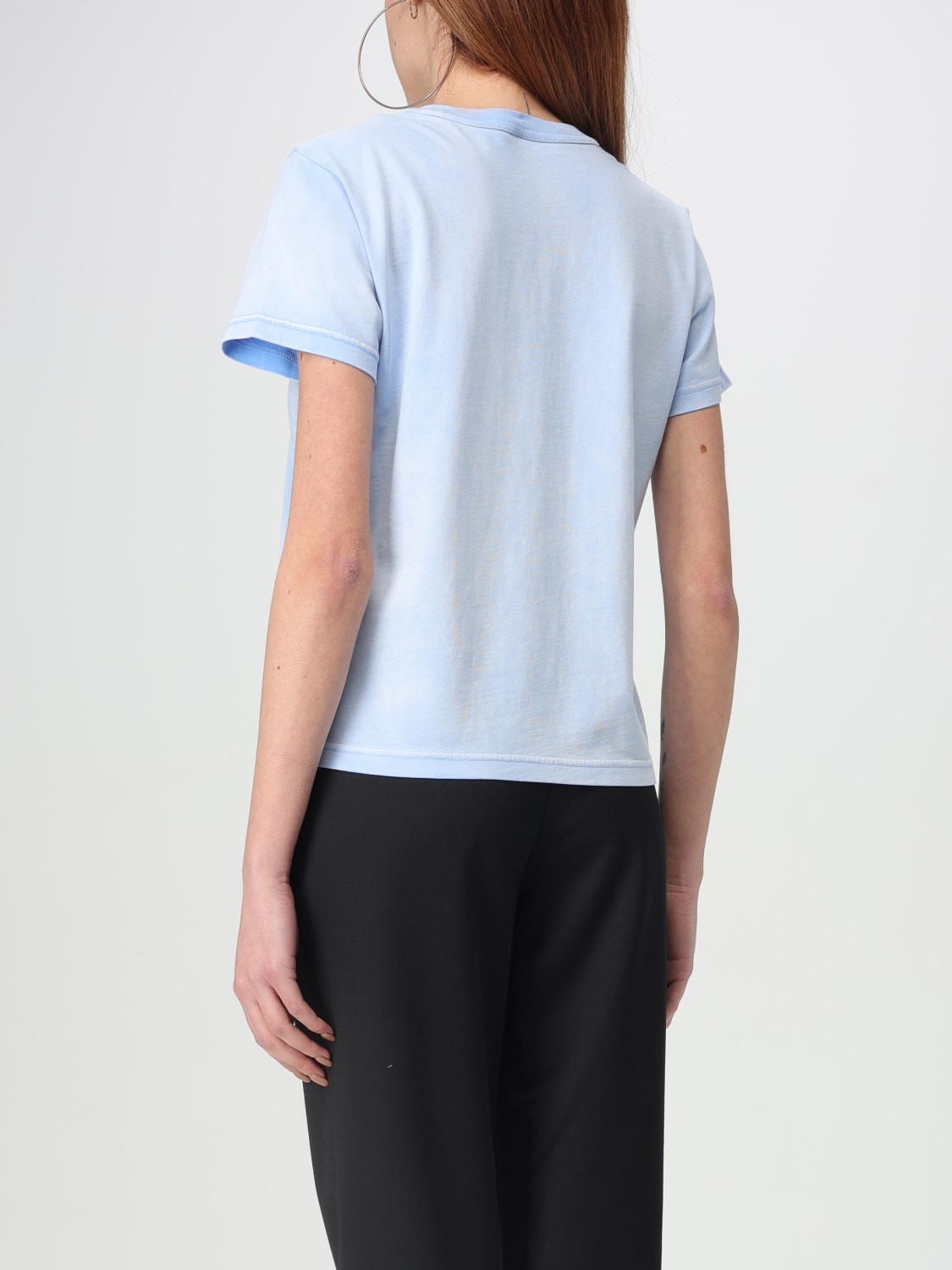 ALEXANDER WANG T-SHIRTS: T-shirt Alexander Wang in cotone , Blue - Img 2