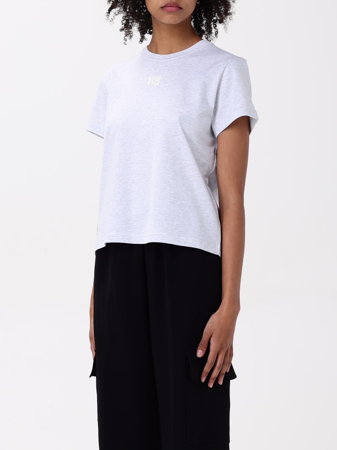 ALEXANDER WANG T-SHIRTS: T-shirt Alexander Wang in cotone , Grigio - Img 3