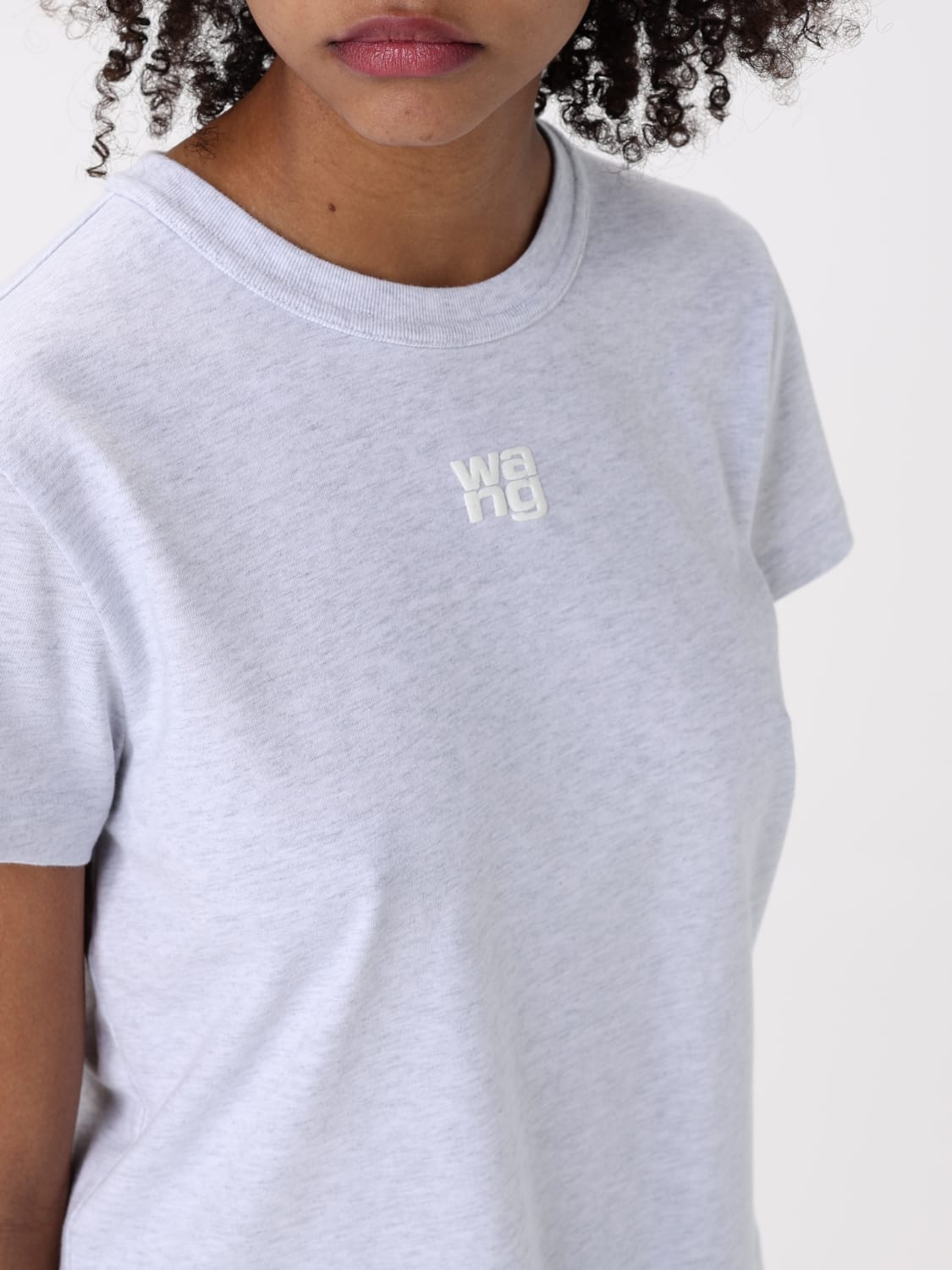 ALEXANDER WANG T-SHIRTS: T-shirt Alexander Wang in cotone , Grigio - Img 4