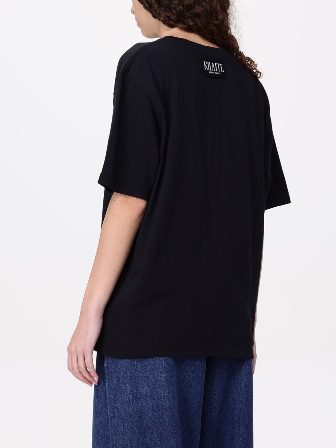 KHAITE T-SHIRT: T-shirt femme Khaite, Noir - Img 3