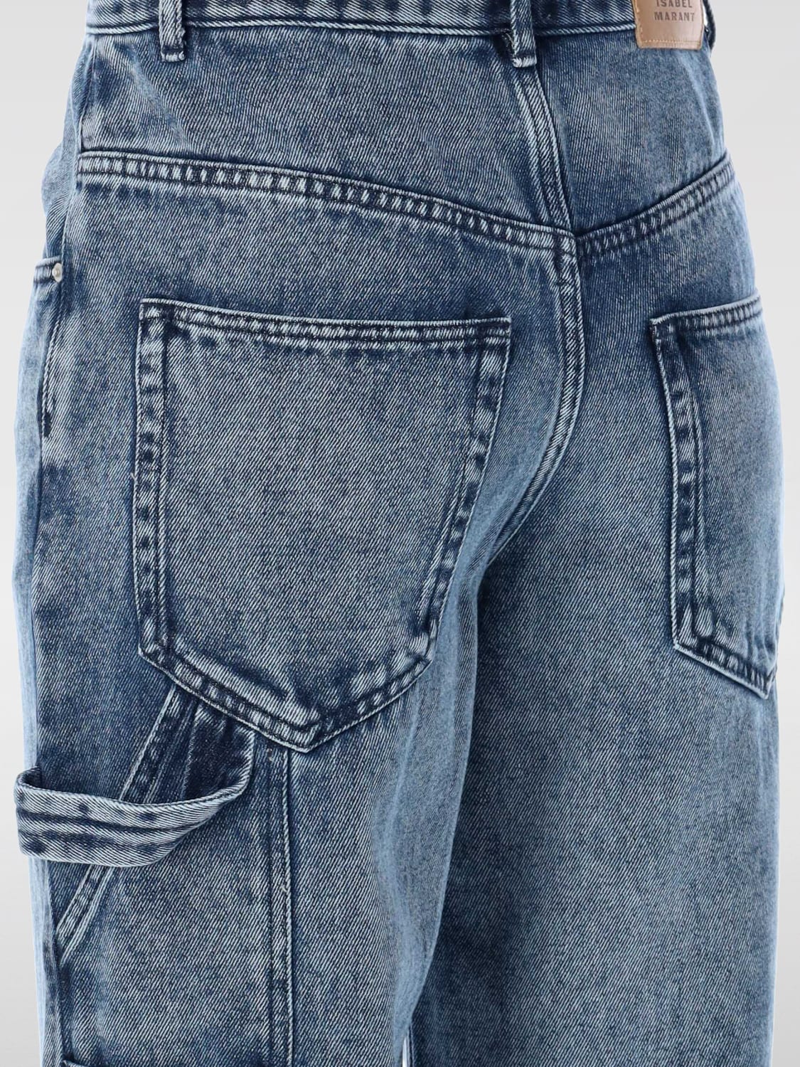 ISABEL MARANT ETOILE JEANS: Jeans Isabel Marant Etoile in denim di misto cotone , Blue - Img 3