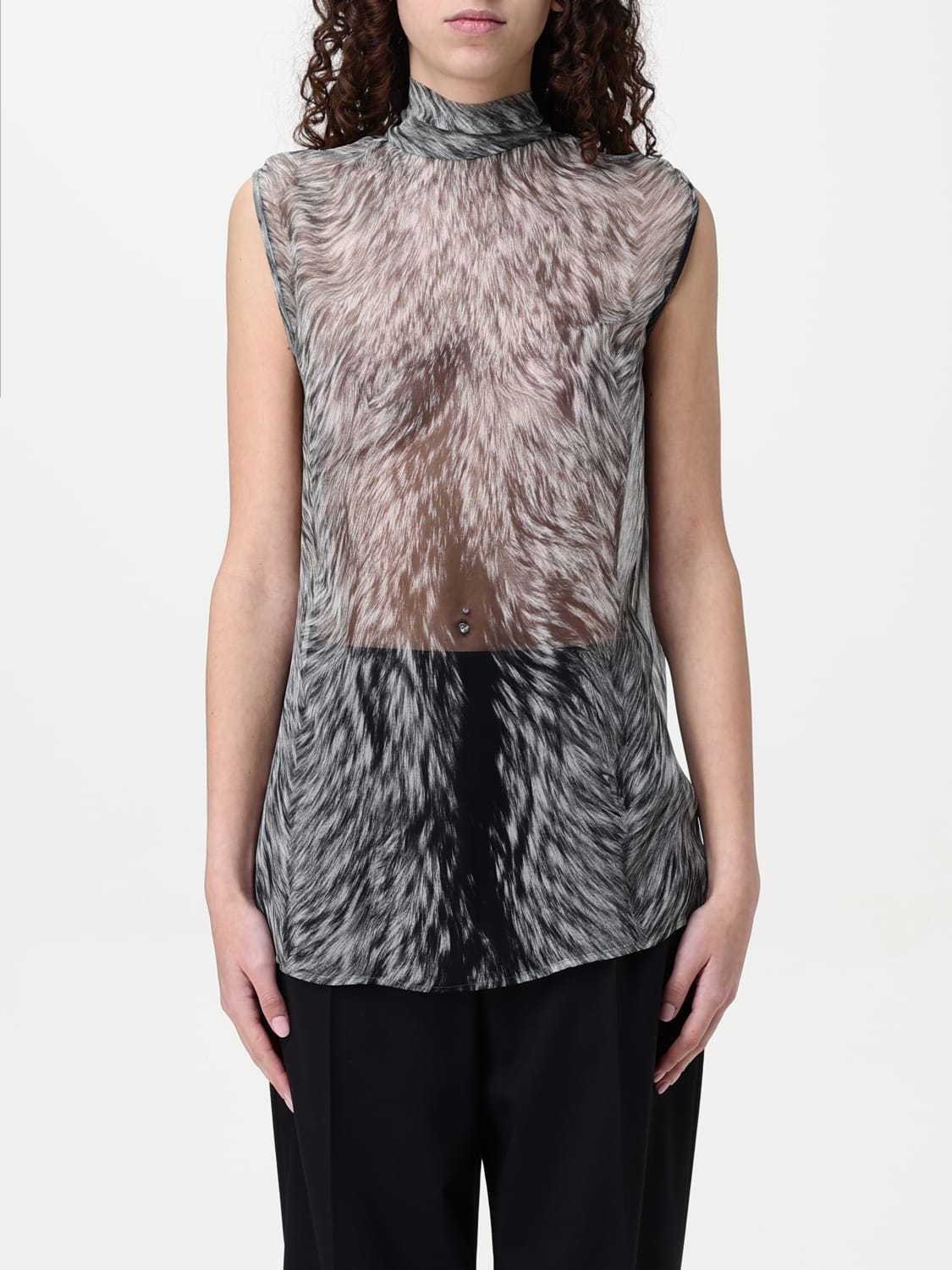 DOLCE & GABBANA 上衣: 上衣 女士 Dolce & Gabbana, 灰色 - Img 1