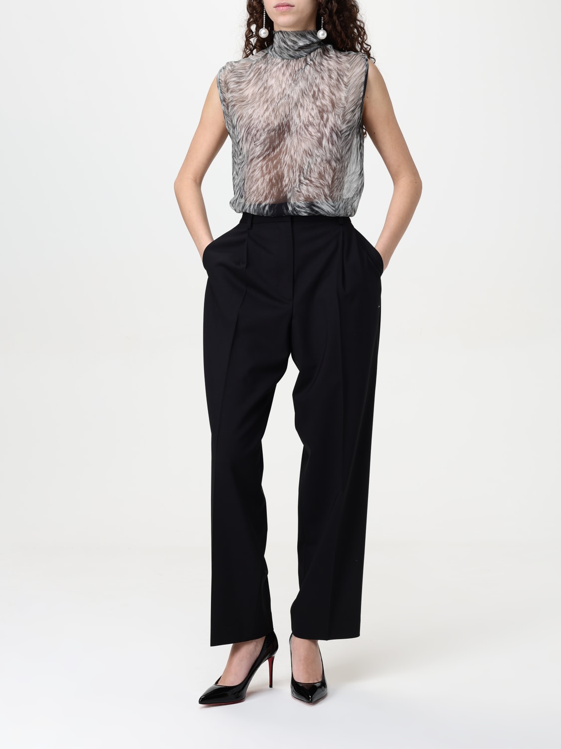 DOLCE & GABBANA 上衣: 上衣 女士 Dolce & Gabbana, 灰色 - Img 2