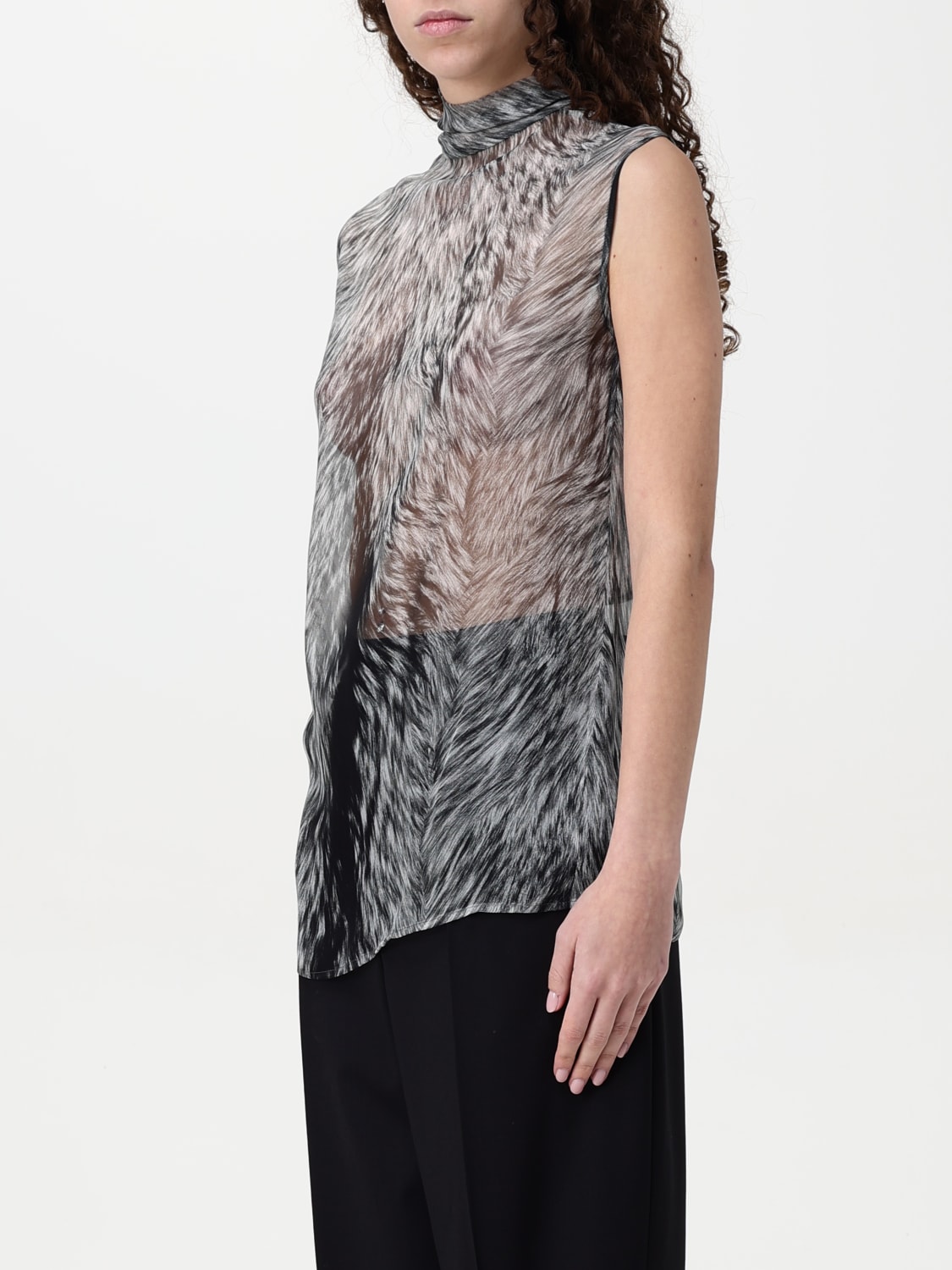 DOLCE & GABBANA 上衣: 上衣 女士 Dolce & Gabbana, 灰色 - Img 4