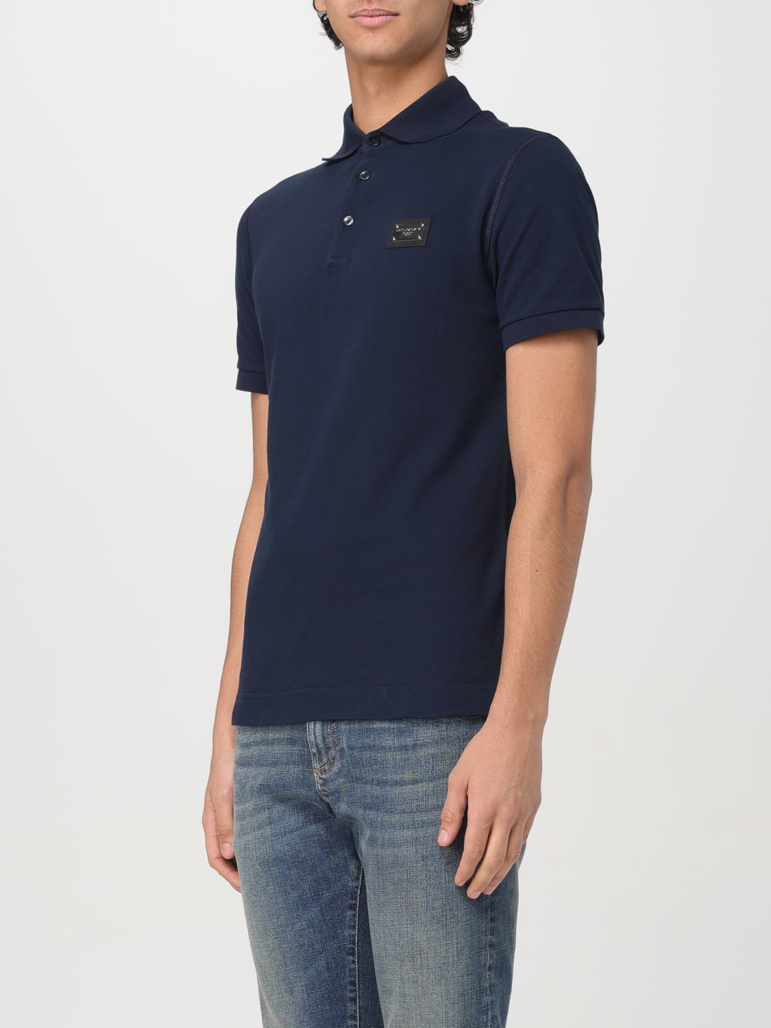 DOLCE & GABBANA POLO: Polo herren Dolce & Gabbana, Blau - Img 4
