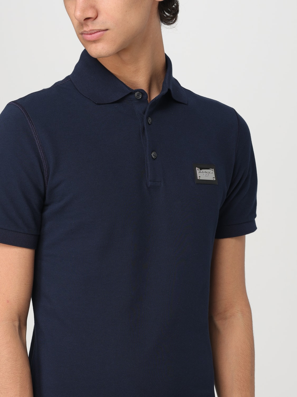 DOLCE & GABBANA POLO: Polo herren Dolce & Gabbana, Blau - Img 5