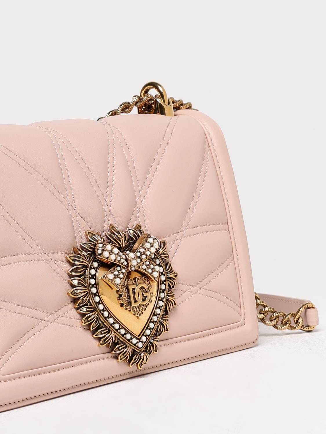 DOLCE & GABBANA MINI BAG: Shoulder bag woman Dolce & Gabbana, Blush Pink - Img 4