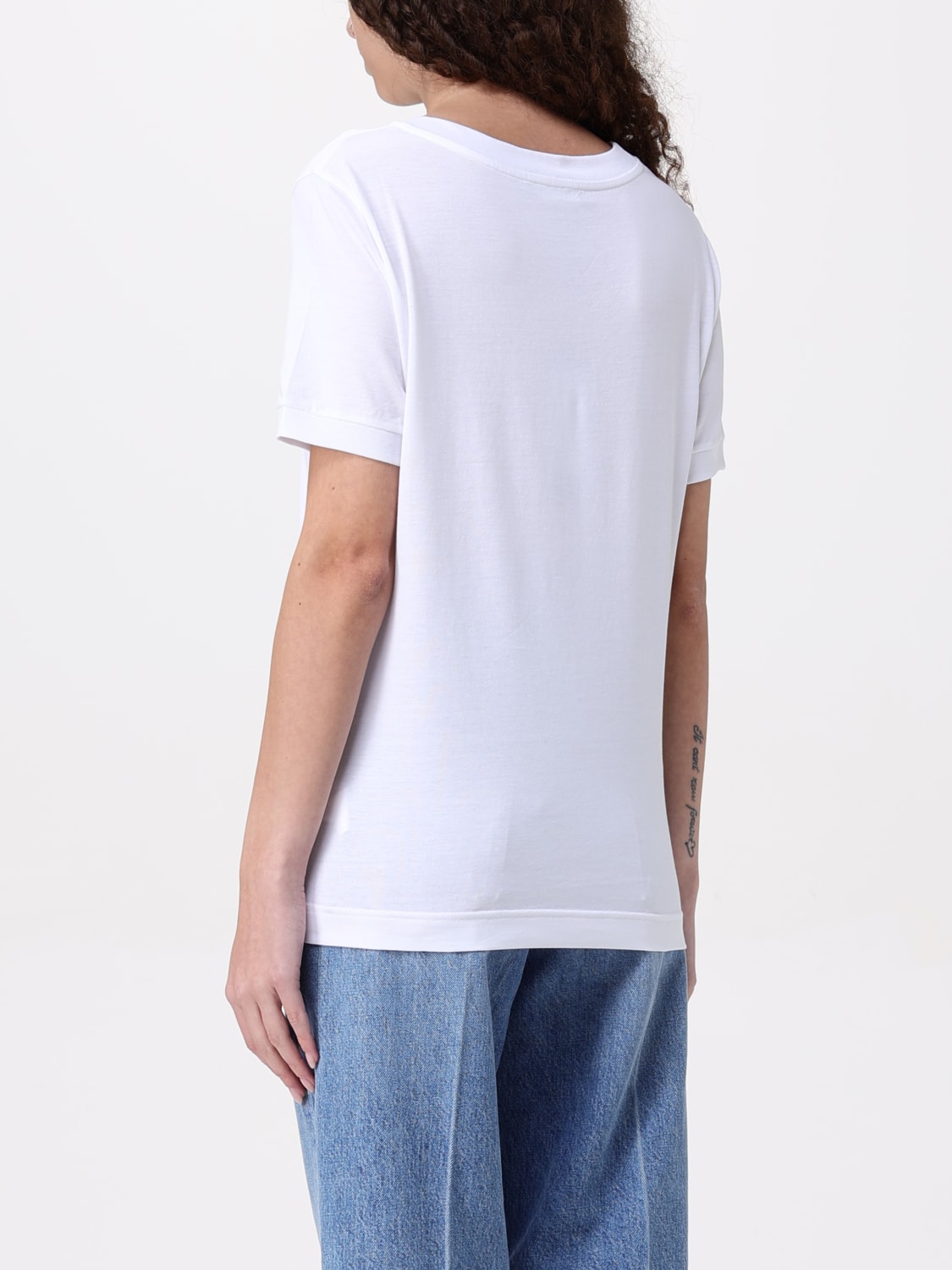 Tシャツ・カットソー DOLCE  GABBANA Women Tops F8N08ZG7B3U W0800 White DOLCE & GABBANA: T-shirt woman - White | Dolce & Gabbana t