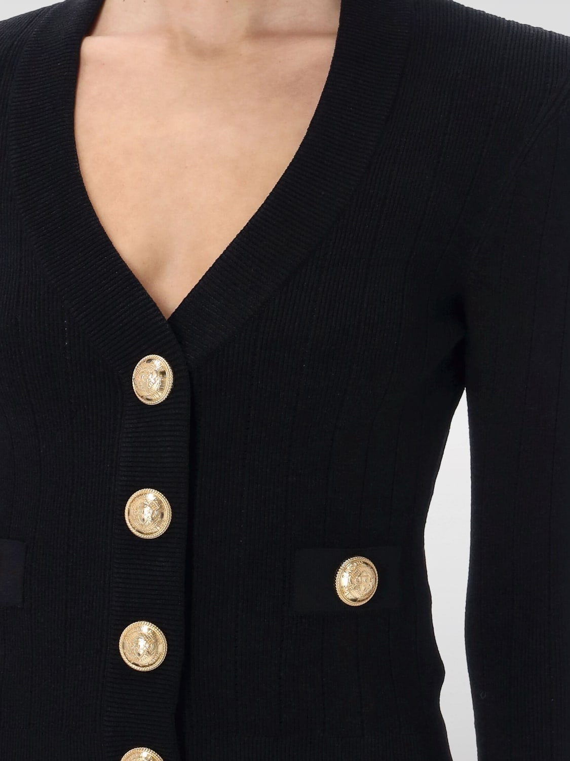 BALMAIN SWEATER: Sweater woman Balmain, Black - Img 3