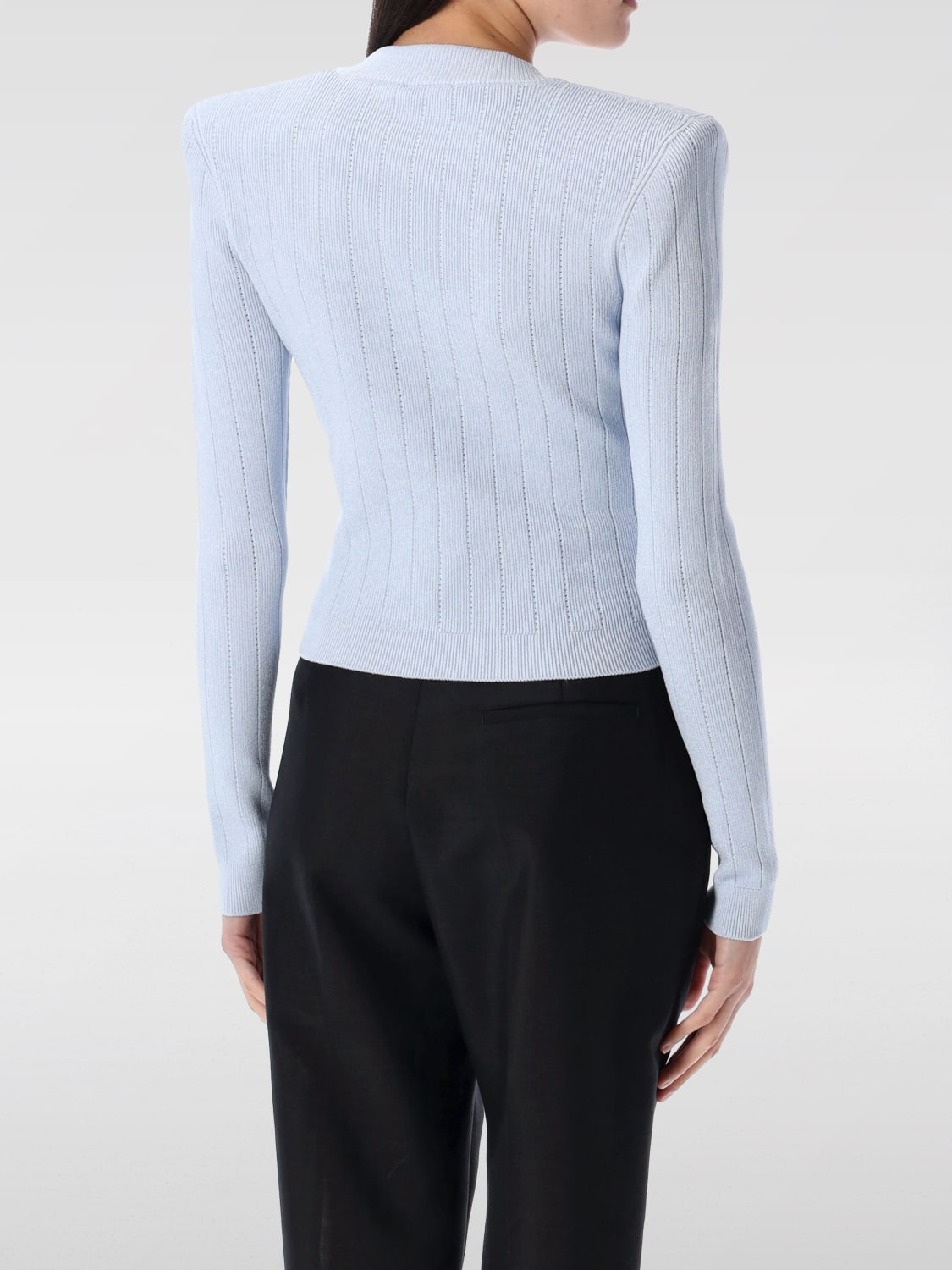 BALMAIN JERSEY: Jersey mujer Balmain, Azul Claro - Img 2