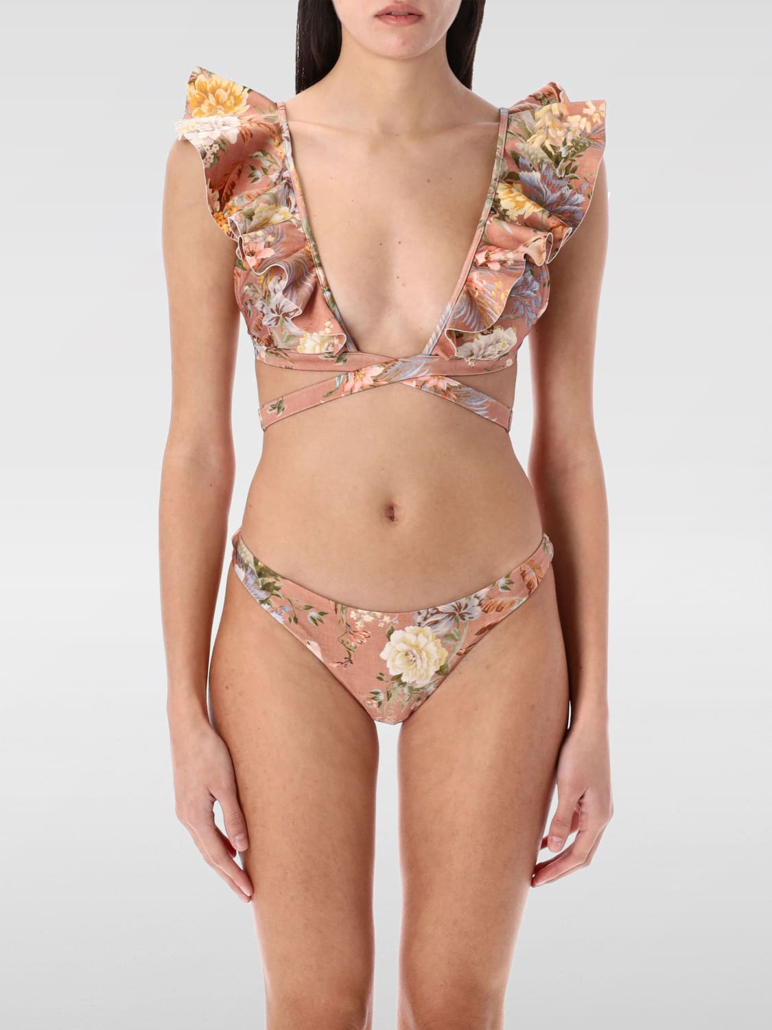 ワンピース水着 ZIMMERMANN Woman Swimsuit Pink 2505WRS253 TRPOASPNK ZIMMERMANN: Swimsuit woman - Pink | Zimmermann swimsuit
